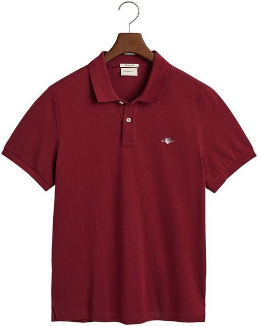 Gant Poloshirt REG SHIELD SS PIQUE POLO mit Logo und Flachstrickkragen 100% günstig online kaufen