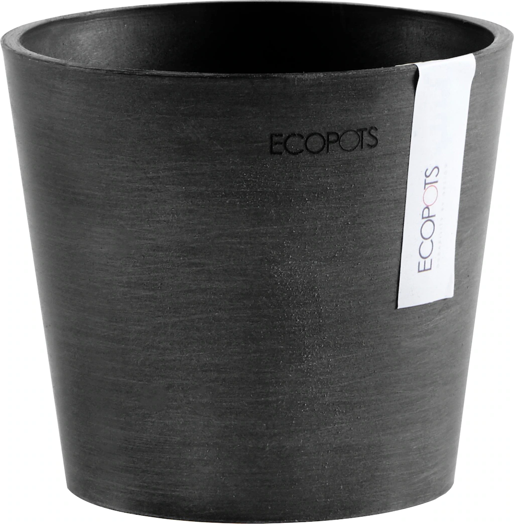 Ecopots Pflanztopf Amsterdam Mini Dunkelgrau 13 cm günstig online kaufen