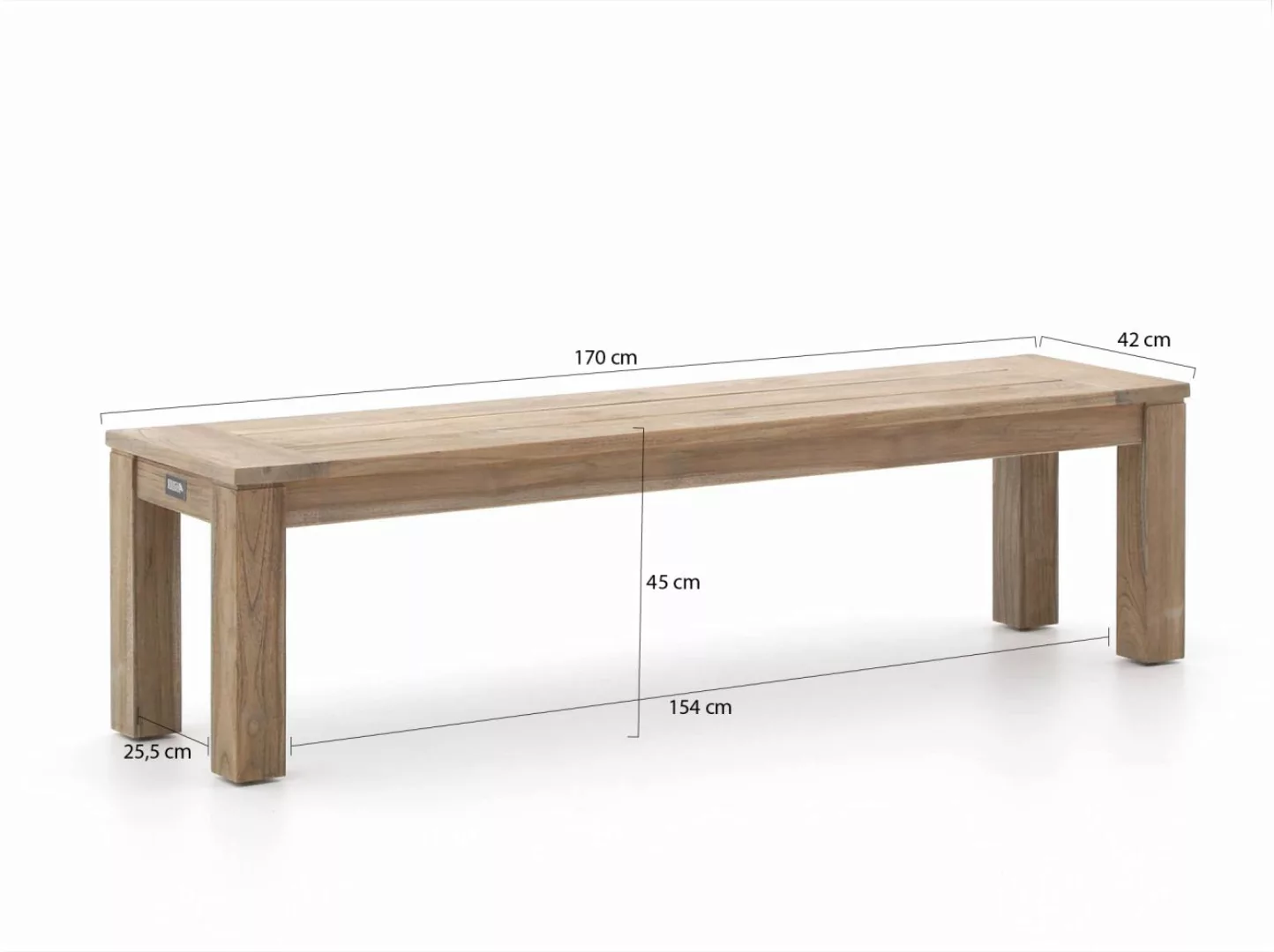 ROUGH-X 180 cm Picknick Sitzgruppe 3-teilig günstig online kaufen