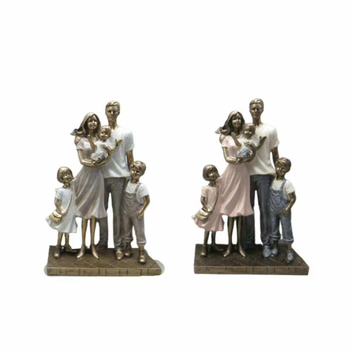 Deko-figur Dkd Home Decor Harz Bunt Moderne Familie (24 X 11,5 X 34 Cm) (2 günstig online kaufen