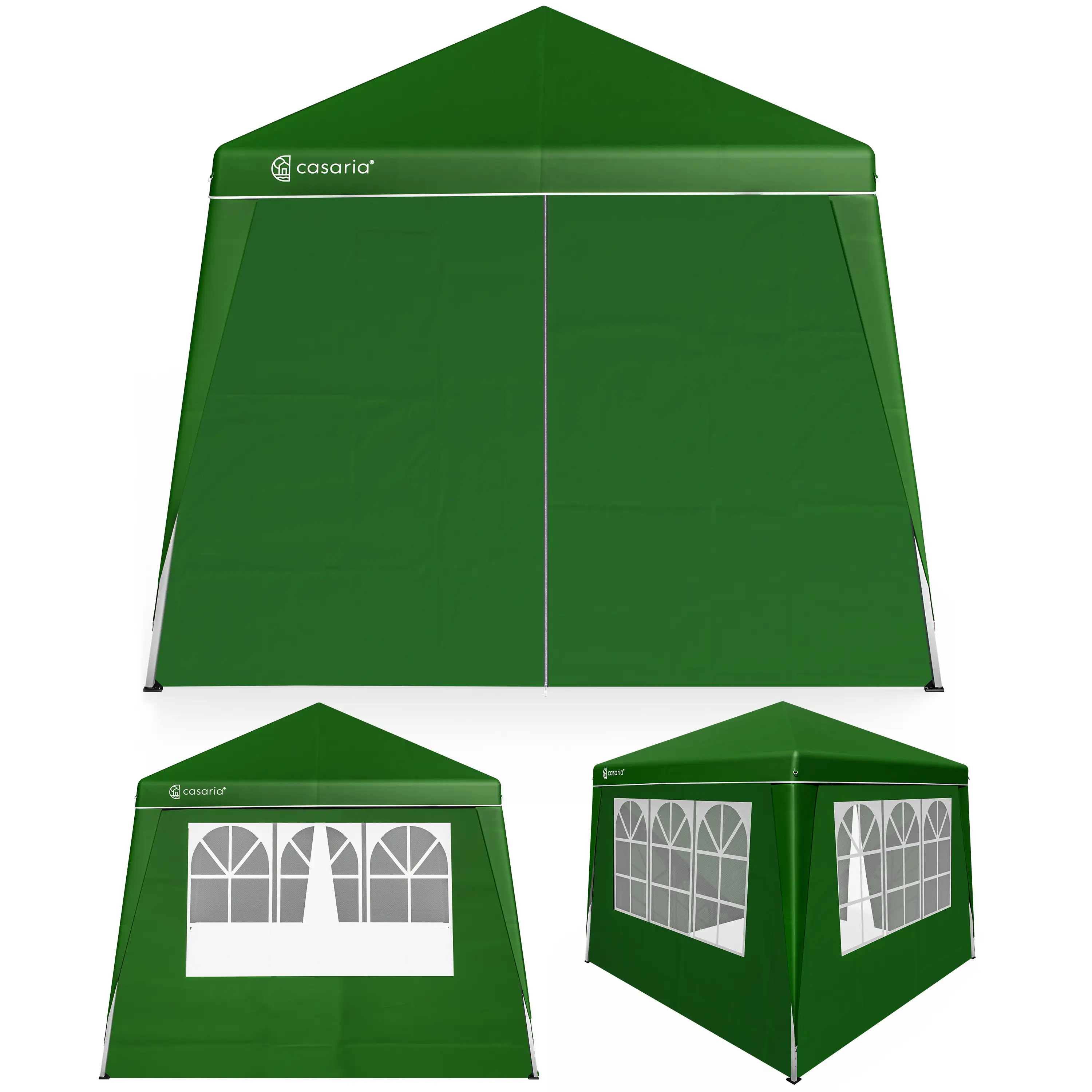 Faltpavillon Capri Grün 3x3m inkl. 4 Seitenwänden günstig online kaufen