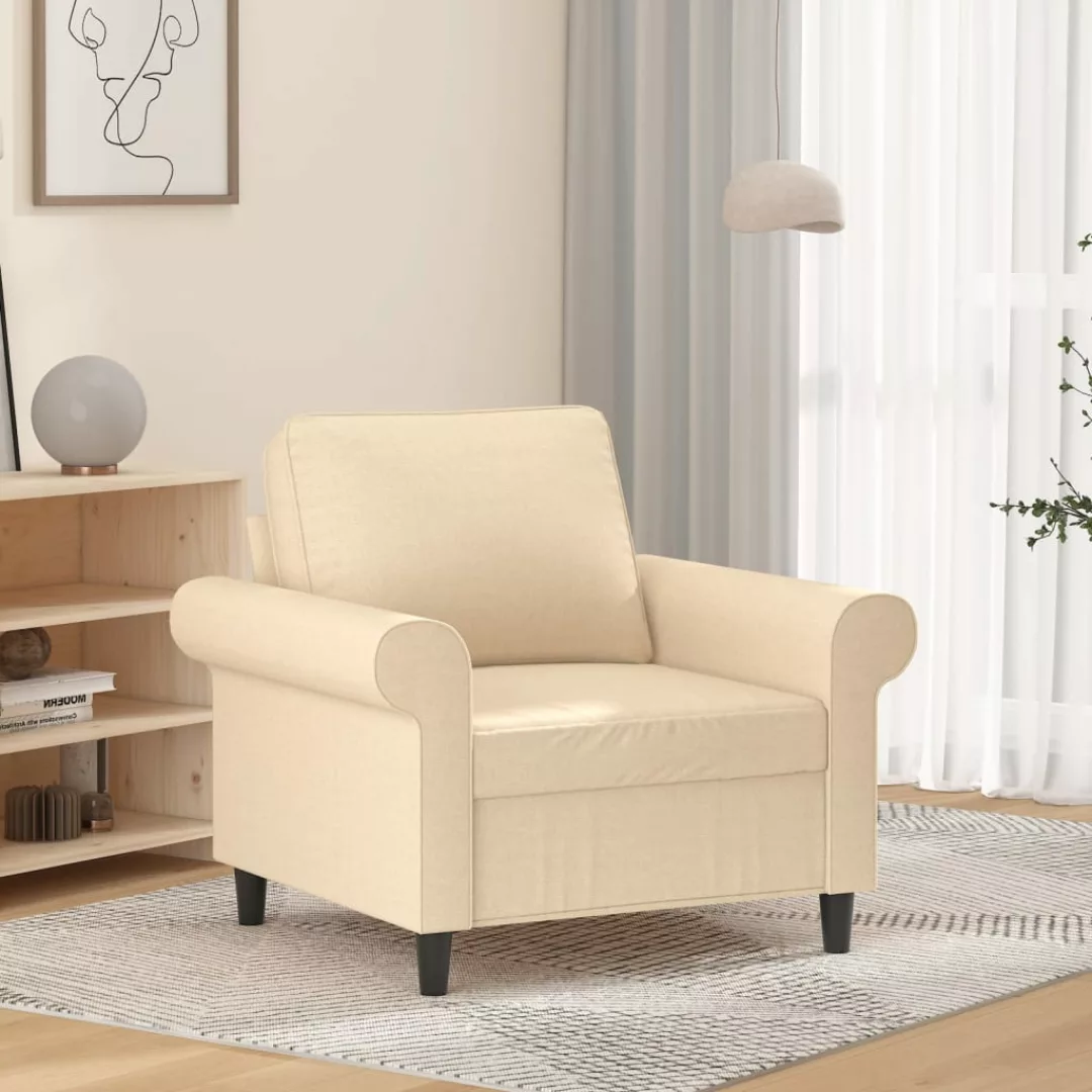 Vidaxl 1-sitzer-sofa Creme 60 Cm Stoff günstig online kaufen