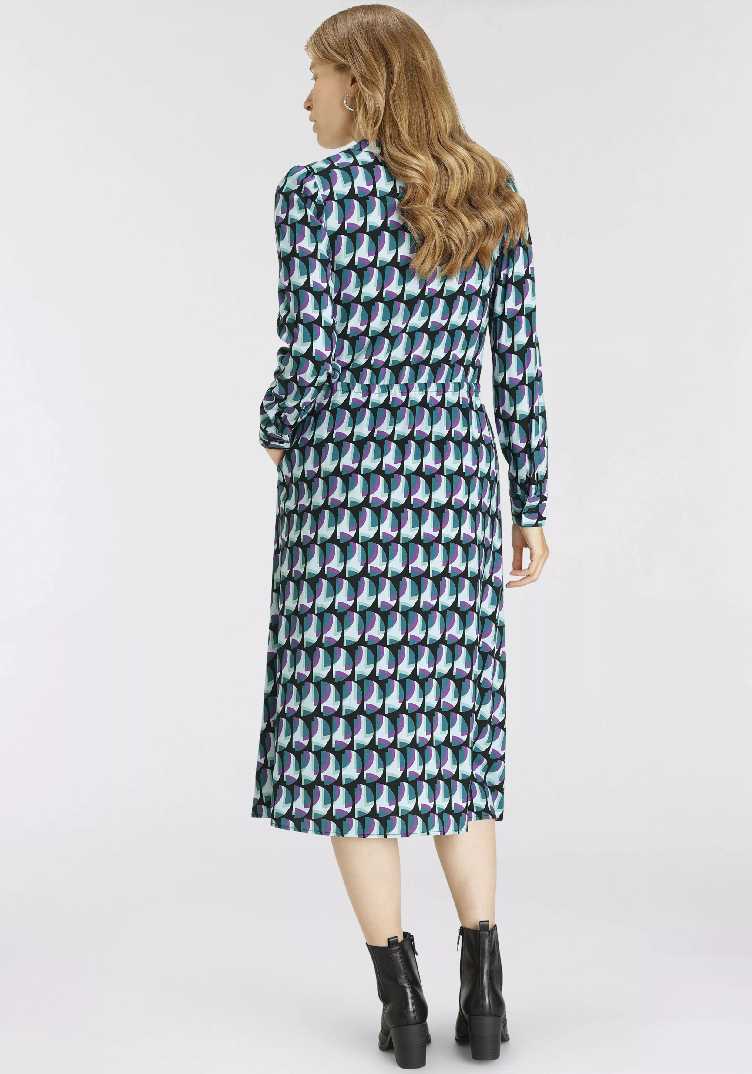 HECHTER PARIS Hemdblusenkleid, mit elegantem Allover-Print günstig online kaufen
