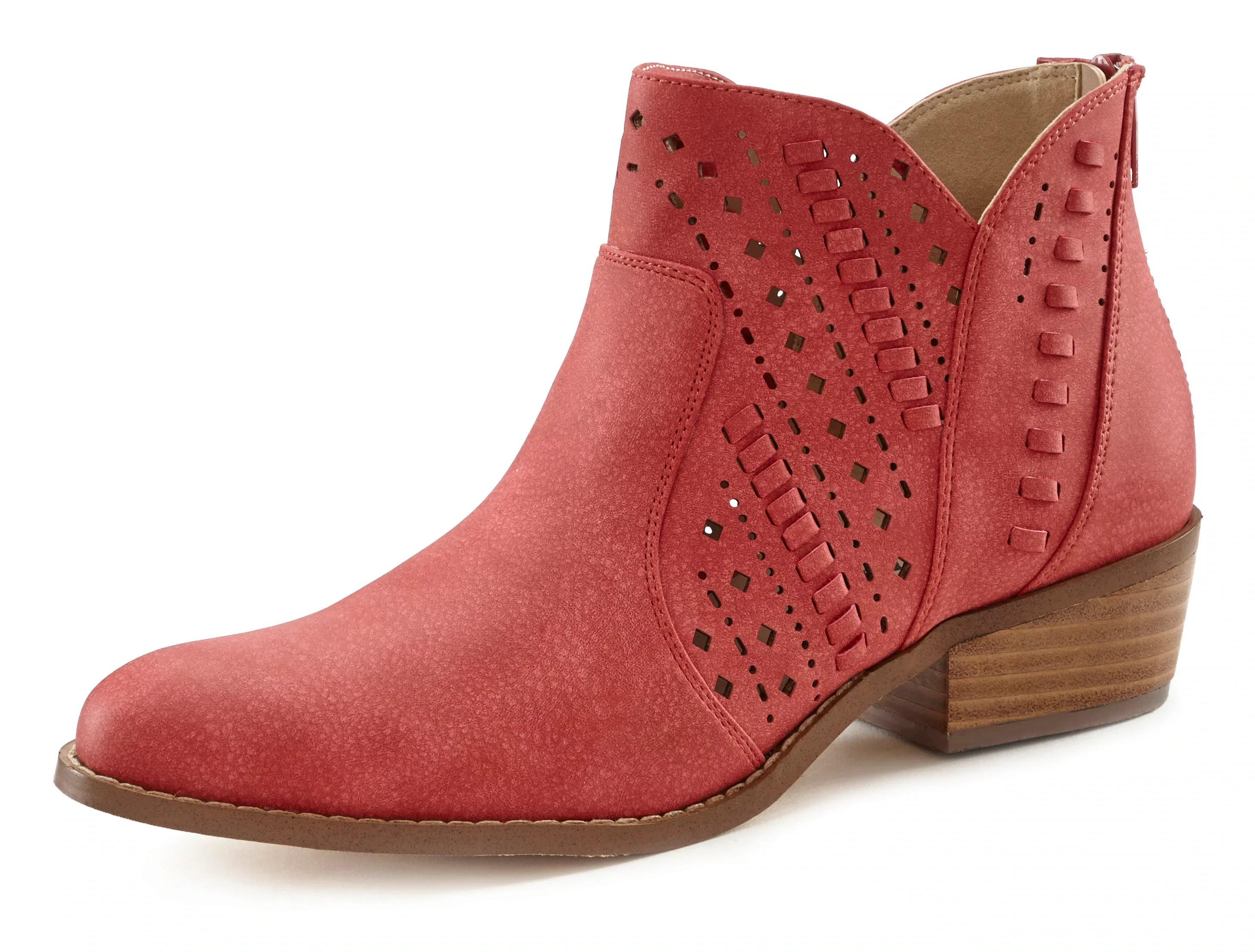 LASCANA Westernstiefelette, mit modischen Cut-Outs, Cowboy-Boots, Ankle Sti günstig online kaufen