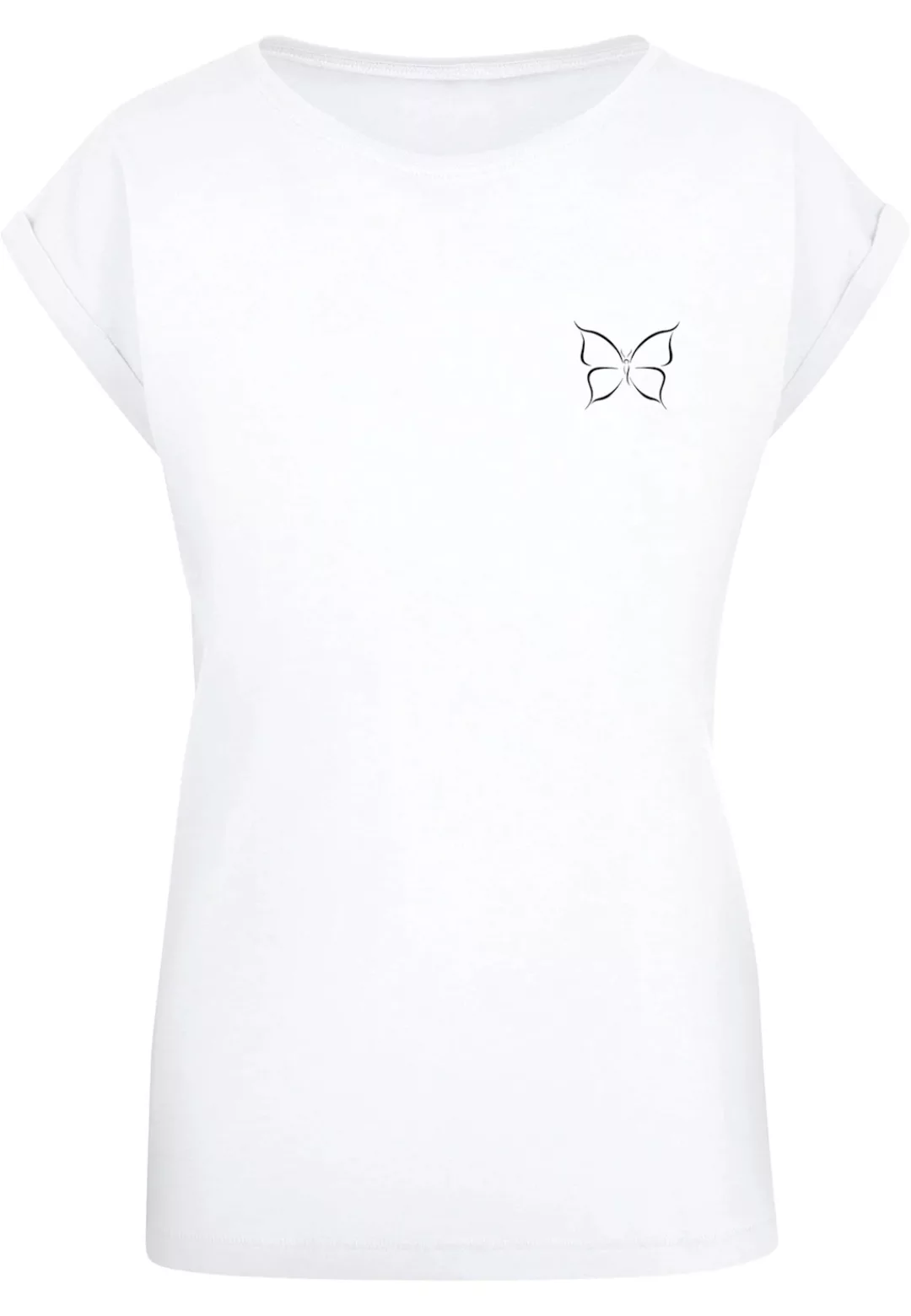 Merchcode T-Shirt "Merchcode Damen Ladies Spring - Butterfly T-Shirt" günstig online kaufen