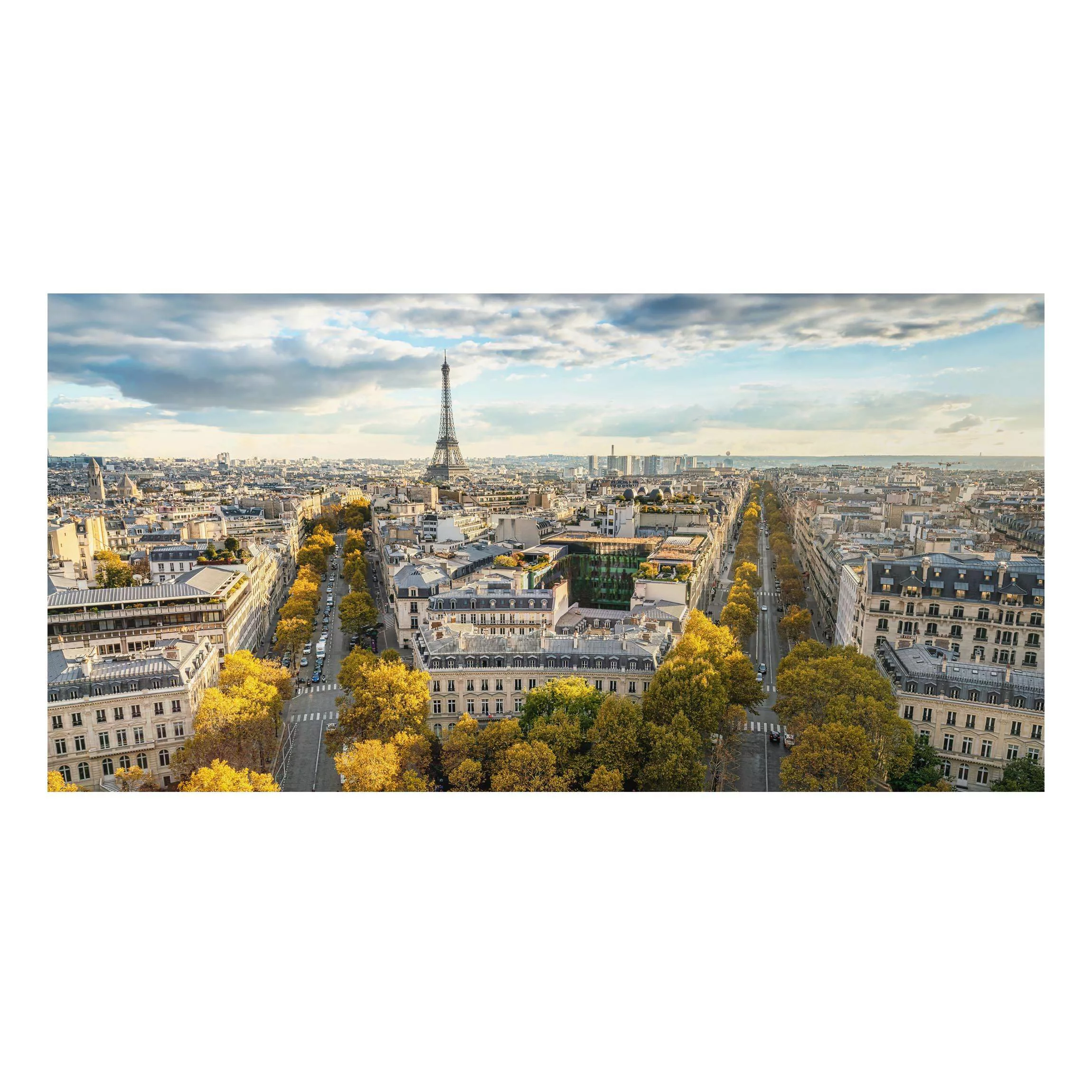 Alu-Dibond Bild Nice day in Paris günstig online kaufen