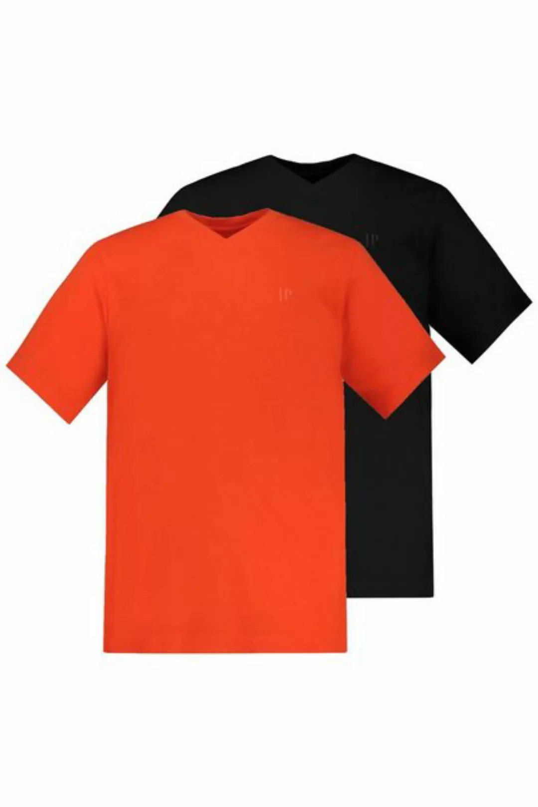 JP1880 T-Shirt T-Shirts Basic 2er-Pack V-Ausschnitt Halbarm (2-tlg) günstig online kaufen