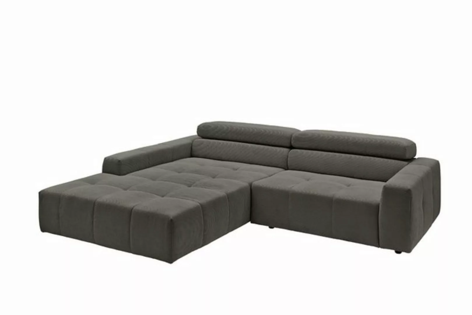 KAWOLA Ecksofa RENO, Sofa Feincord, mit od. ohne Sitzvorzug, versch. Farben günstig online kaufen