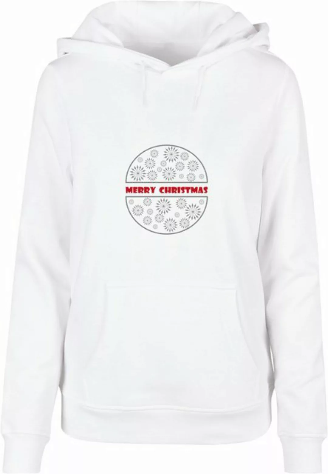 Merchcode Kapuzenpullover Merchcode Damen Ladies Merry Christmas Basic Hood günstig online kaufen