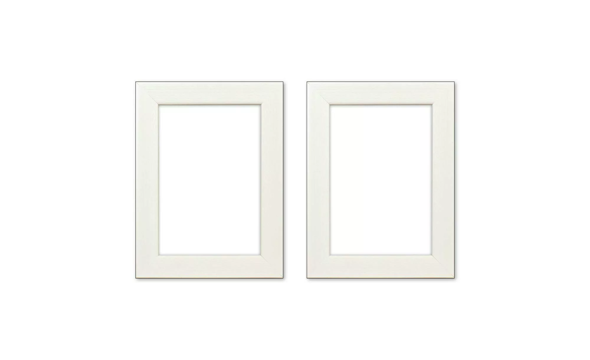 Bilderrahmen 10x15 cm, 2er-Set ¦ weiß ¦ Glas  ¦ Maße (cm): B: 10 H: 15 T: 1 günstig online kaufen