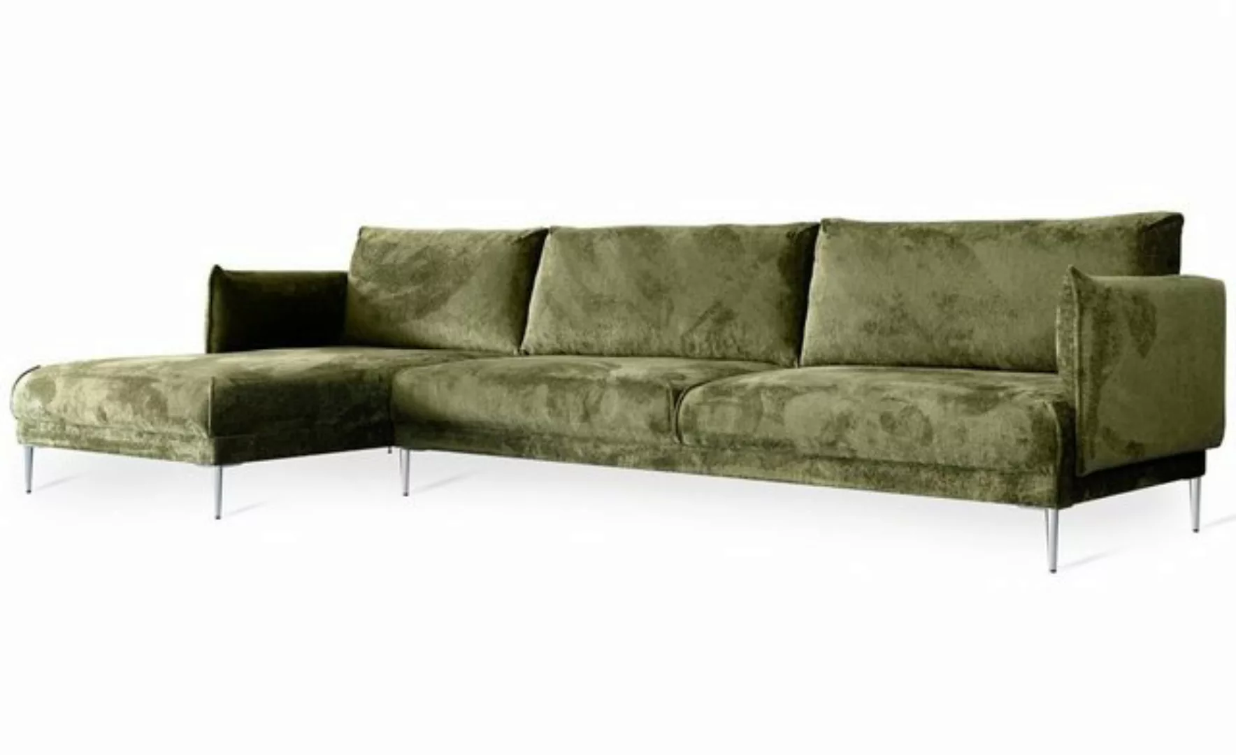 Fun Möbel Ecksofa Designersofa MADISON in Stoff Tender Way, mit Ottomane Li günstig online kaufen