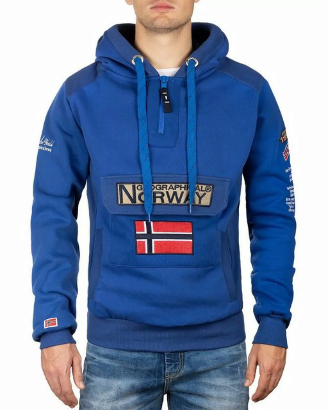 Geographical Norway Kapuzenpullover Herren Hoodie bagymclass Blue XL mit No günstig online kaufen
