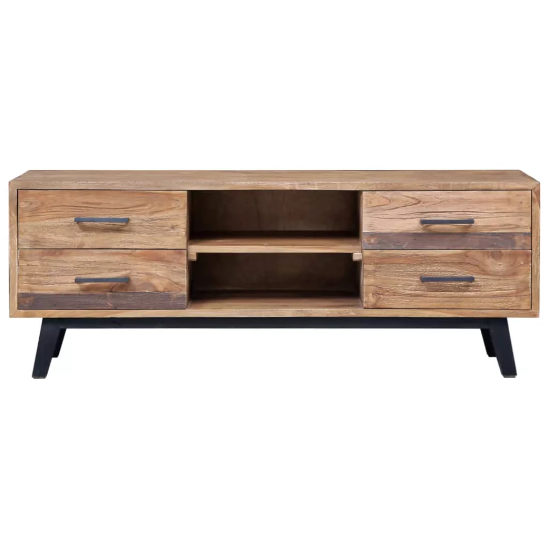 Tv-schrank 120 X 30 X 45 Cm Massivholz Teak günstig online kaufen