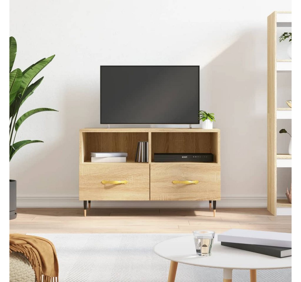 vidaXL TV-Schrank TV-Schrank Räuchereiche 80x36x50 cm Spanplatte günstig online kaufen