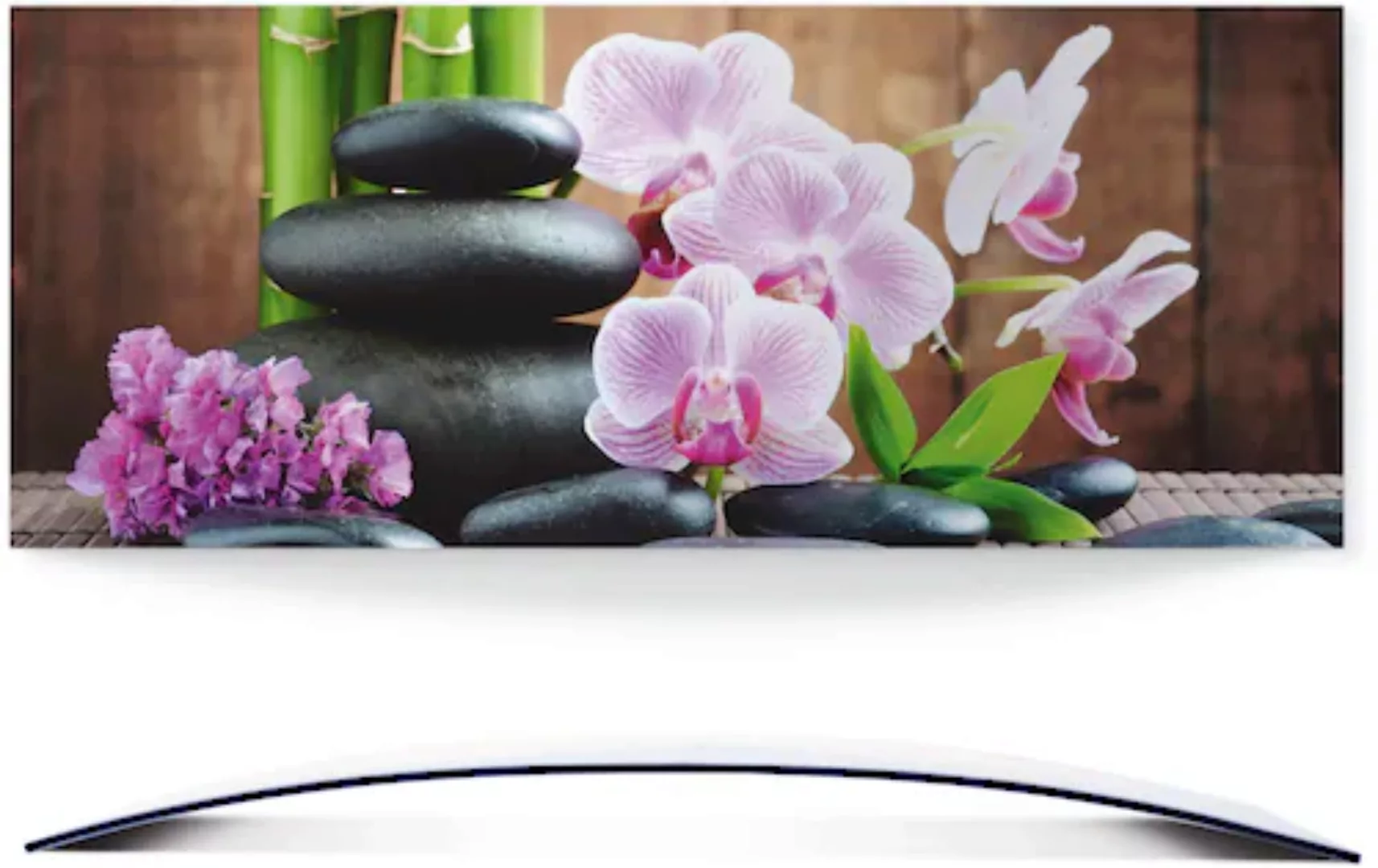 Artland Wandbild »Spa Konzept Zen Steinen Orchideen«, Zen, (1 St.), 3D Opti günstig online kaufen