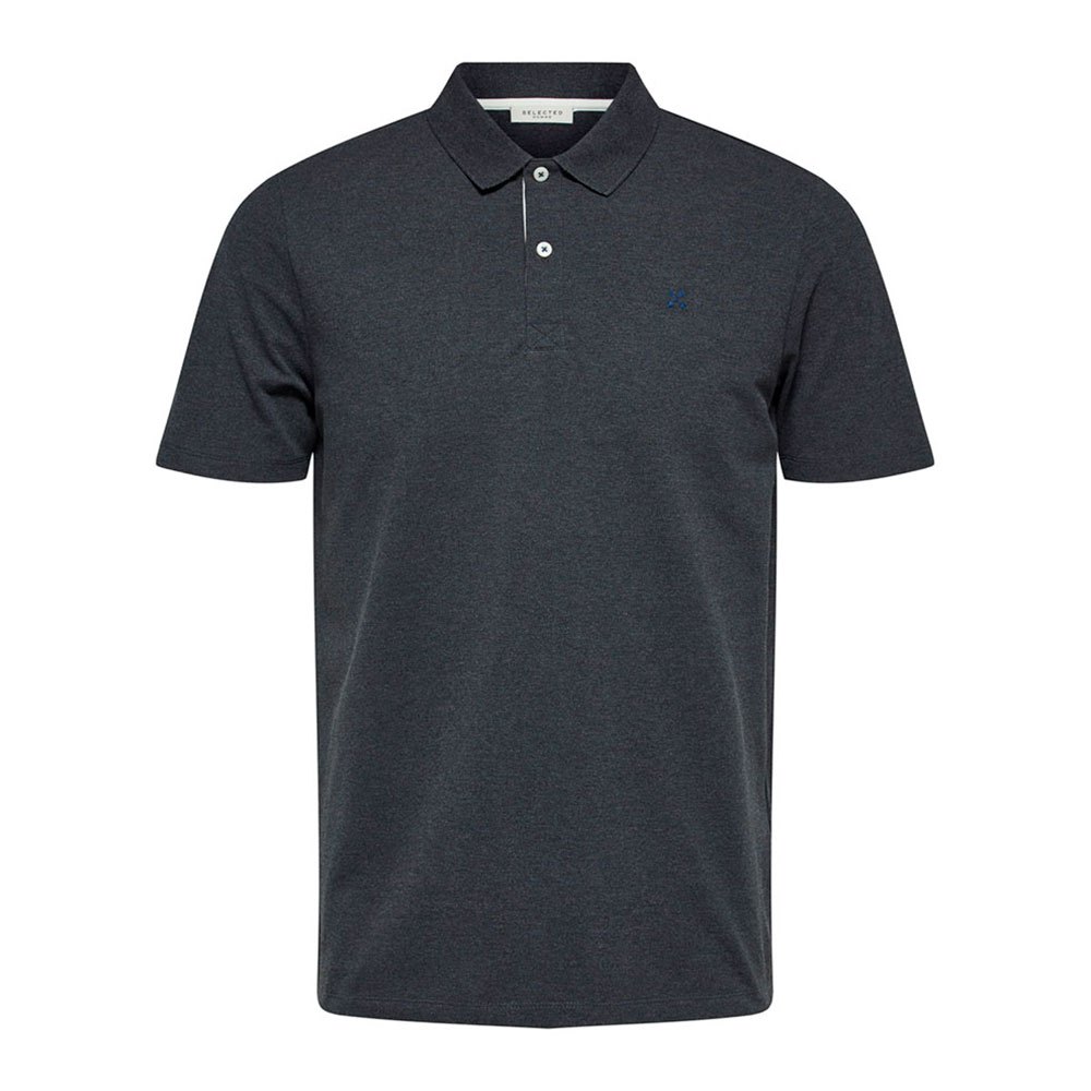 Selected Slhluke Kurzarm-polo S Anthracite günstig online kaufen