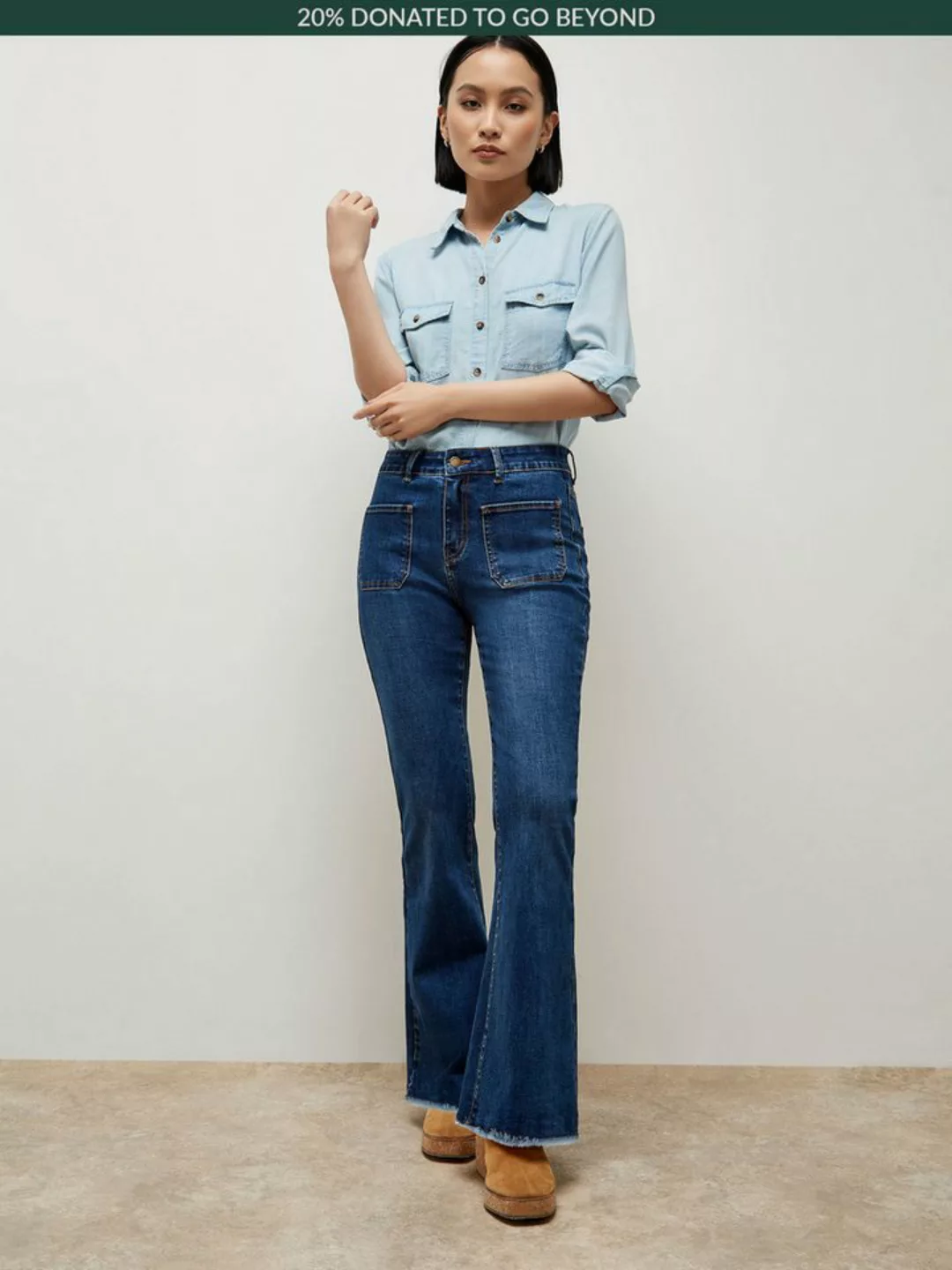 Apricot Bootcut-Jeans Lucia Retro 2pk Flare Jean, (1-tlg) im Retro-Design günstig online kaufen