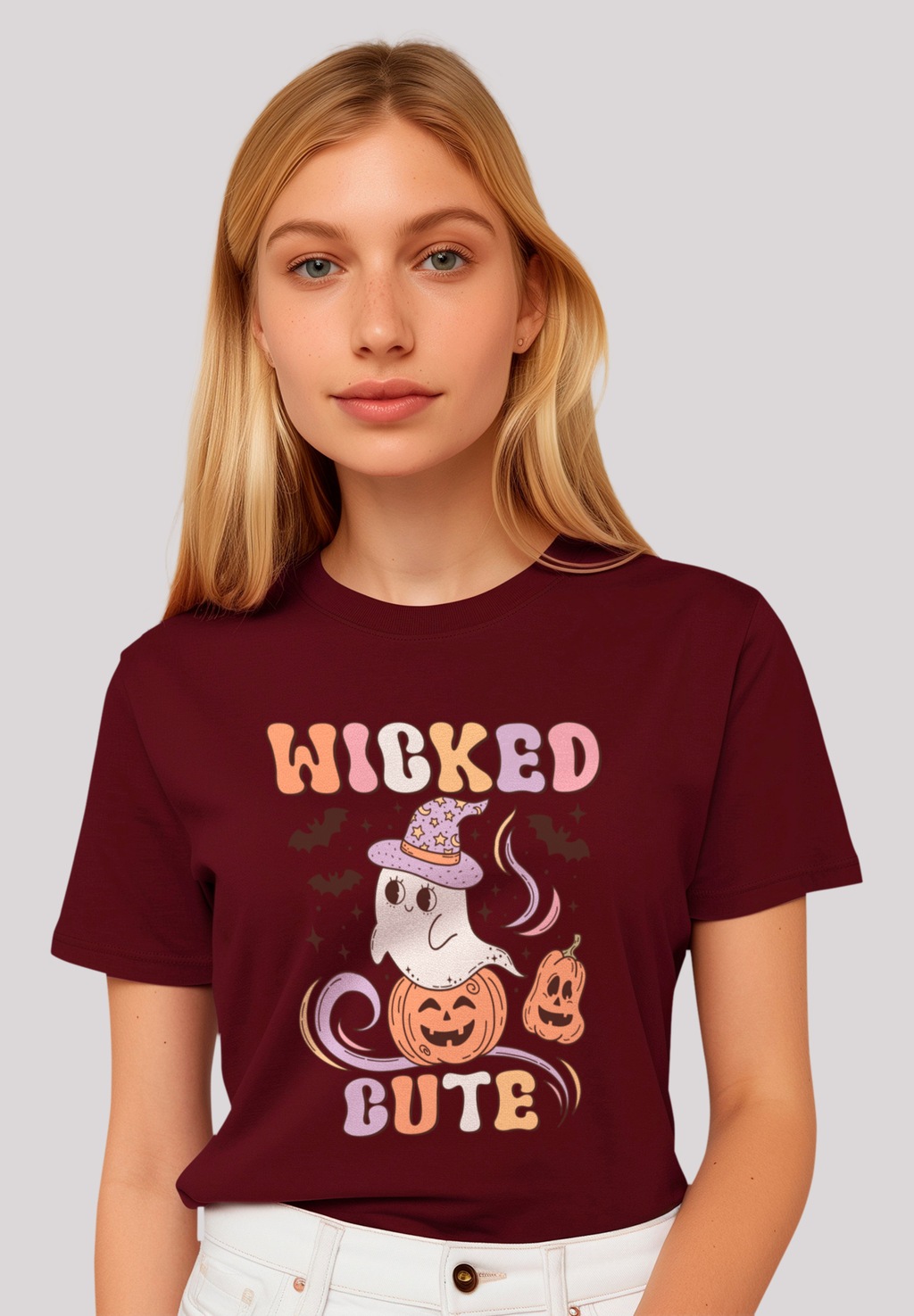 F4NT4STIC T-Shirt "Retro Halloween Wicked Cute", Premium Qualität, Hallowee günstig online kaufen