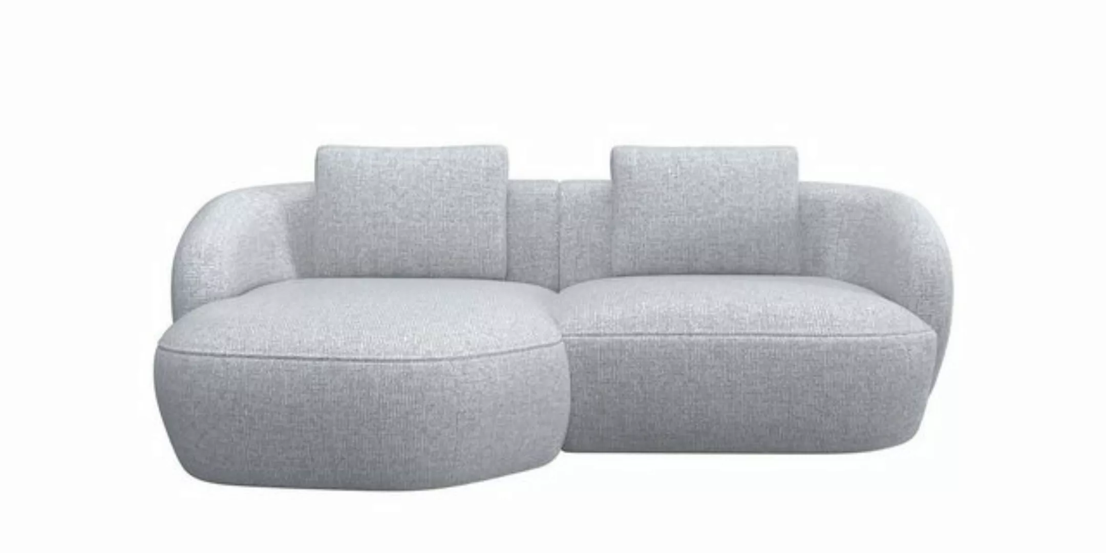 FLEXLUX Wohnlandschaft Torino, rund, L-Form, Sofa-Ecke mit Recamiere, Longc günstig online kaufen