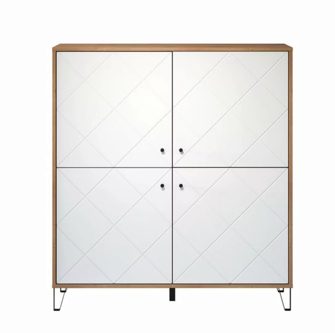 trendteam Hochschrank Touch Highboard Kommode Schrank Wohnzimmermöbel Stand günstig online kaufen