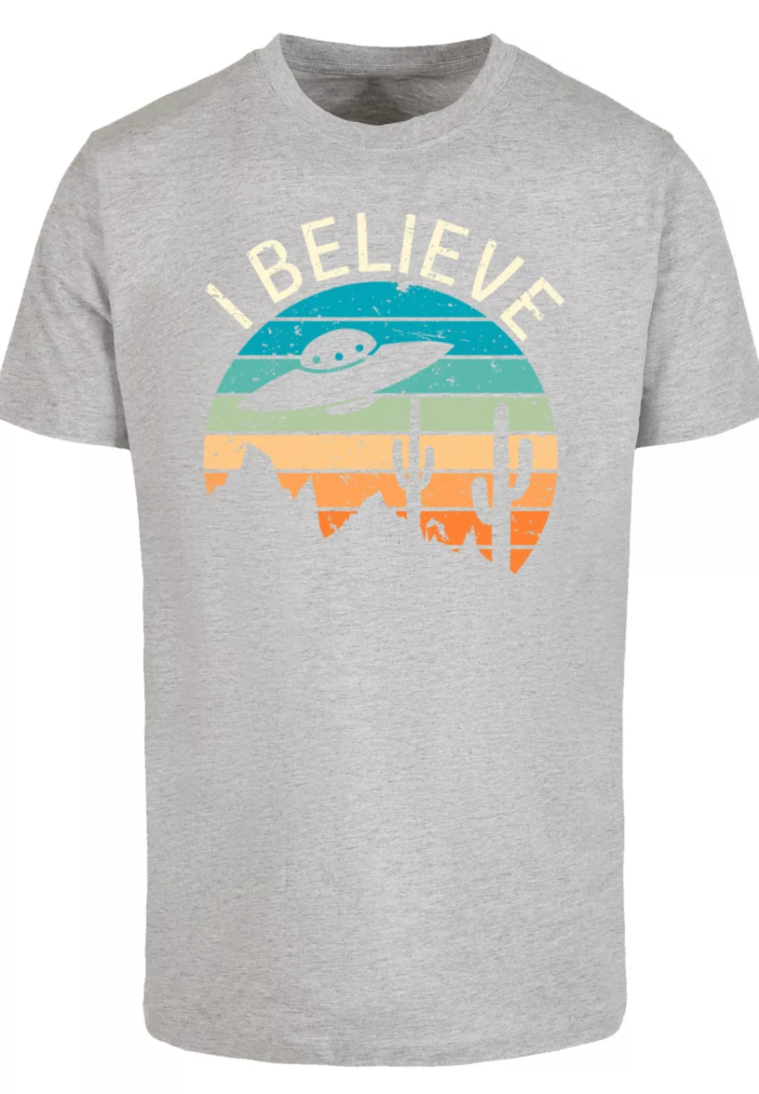 F4NT4STIC T-Shirt "I Believe UFO Alien Sonnenuntergang", Premium Qualität günstig online kaufen