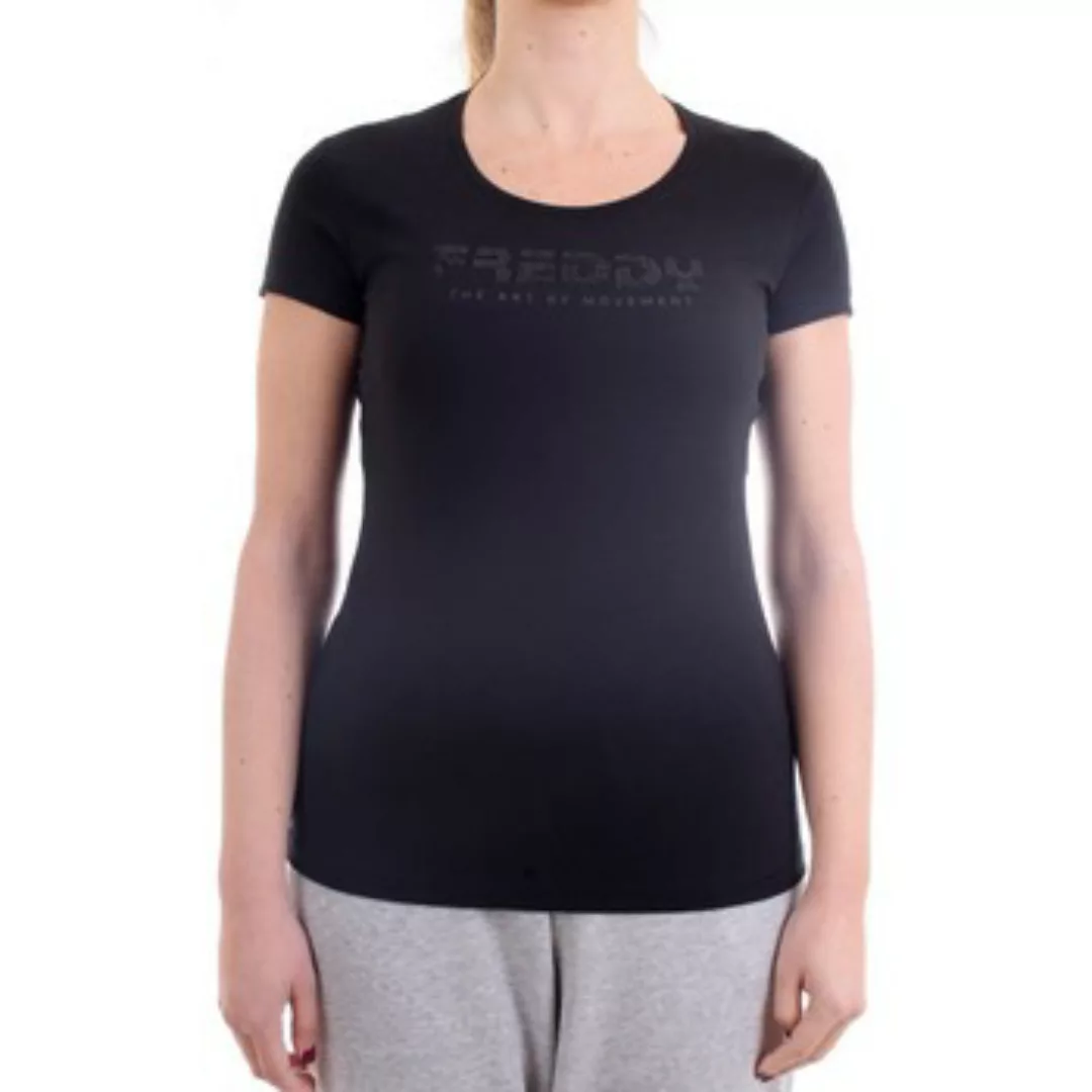 Freddy  T-Shirt S1WBCT1 T-Shirt/Polo Frau Schwarz günstig online kaufen