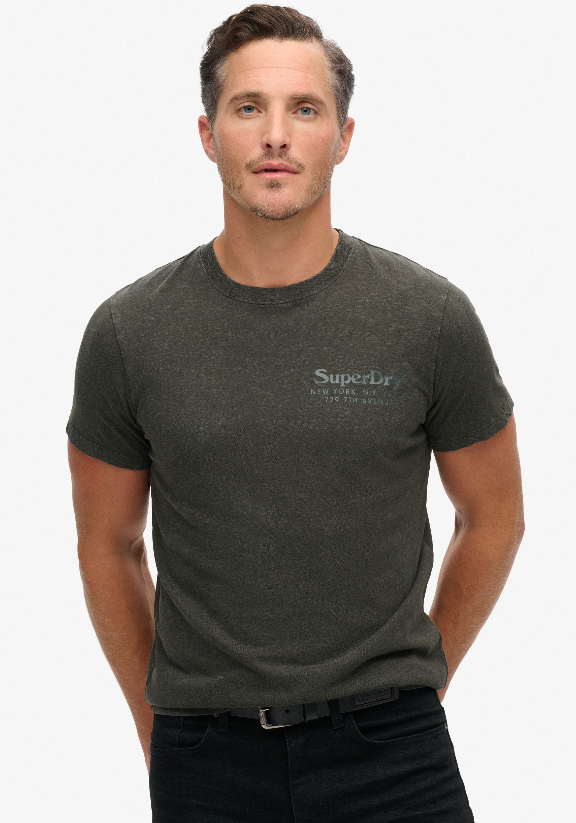 Superdry Rundhalsshirt "TONAL VENUE LOGO T SHIRT" günstig online kaufen