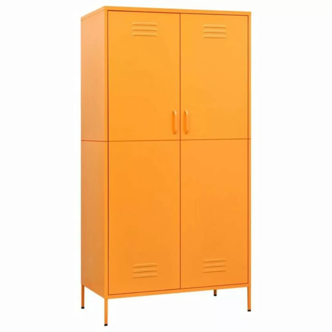 furnicato Kleiderschrank Senfgelb 90x50x180 cm Stahl (1-St) günstig online kaufen