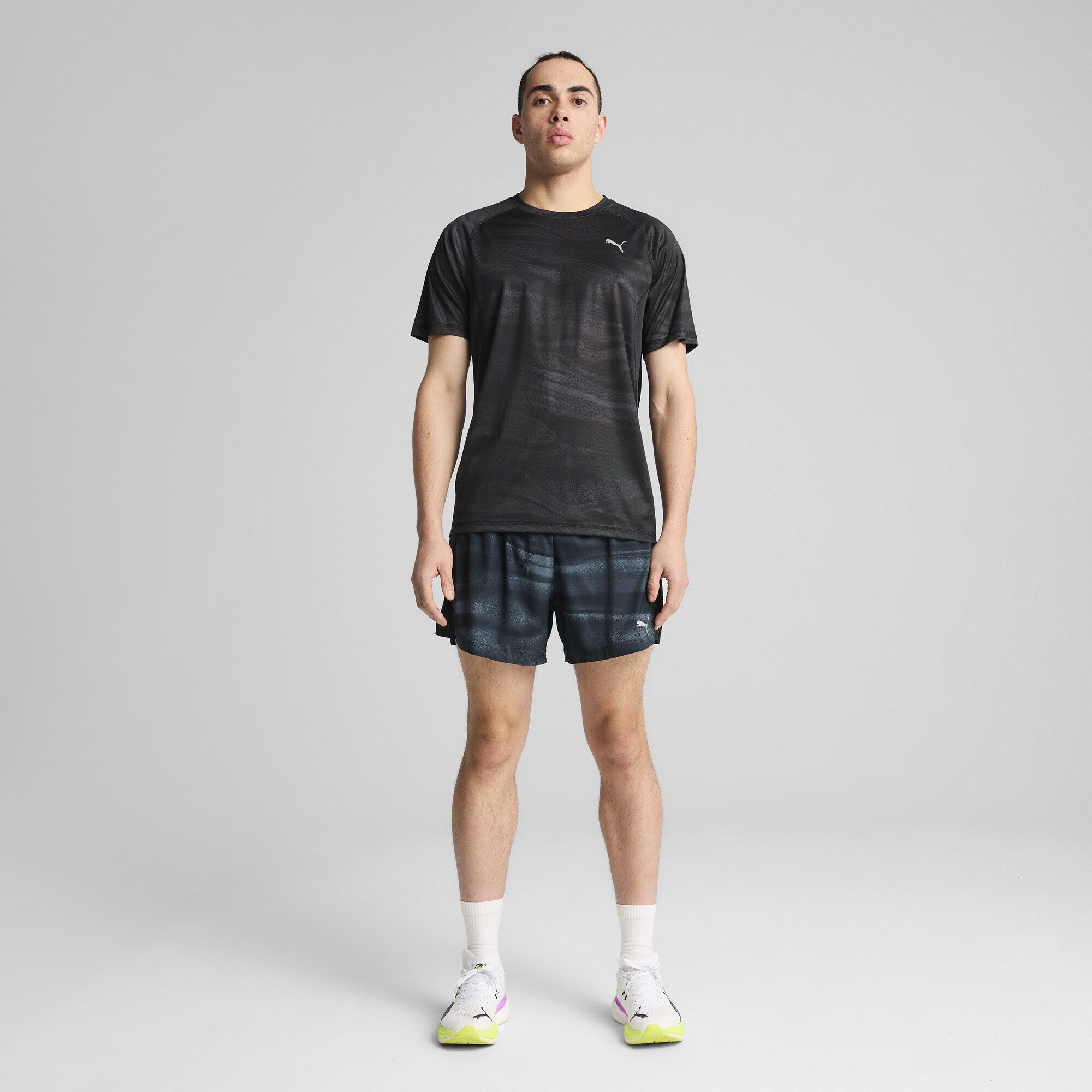 PUMA Laufshirt "VELOCITY Lauf-T-Shirt mit Allover-Print Herren" günstig online kaufen
