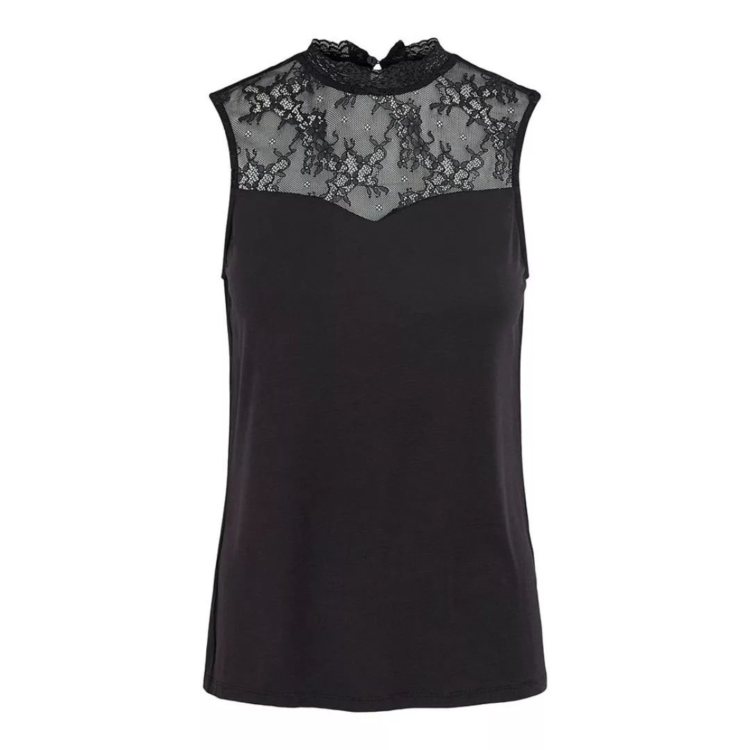 Pieces Pina Lace Ärmelloses T-shirt XS Black günstig online kaufen