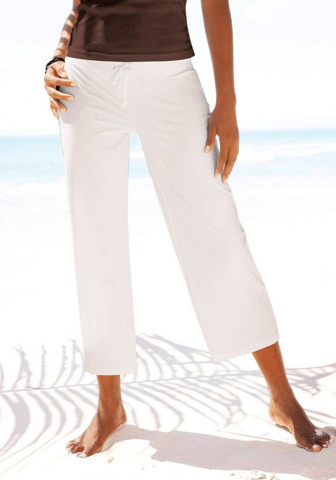 Beachtime 7/8-Strandhose aus weichem Jersey, Wide-Leg, Jogginghose, Relaxho günstig online kaufen