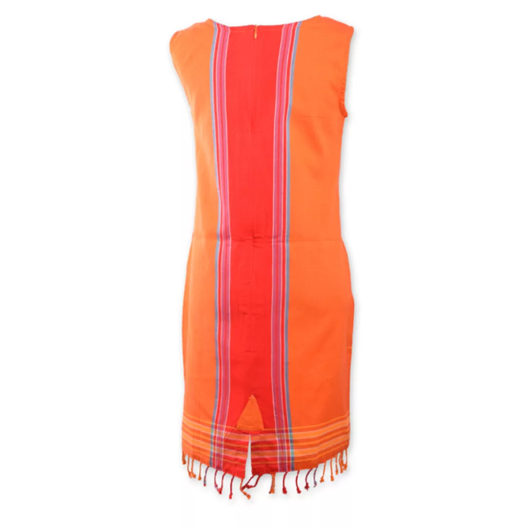 Kikoy Sommerkleid Kurz, Strandkleid "Jua" Mit Sonnen Stickmuster, Made In K günstig online kaufen