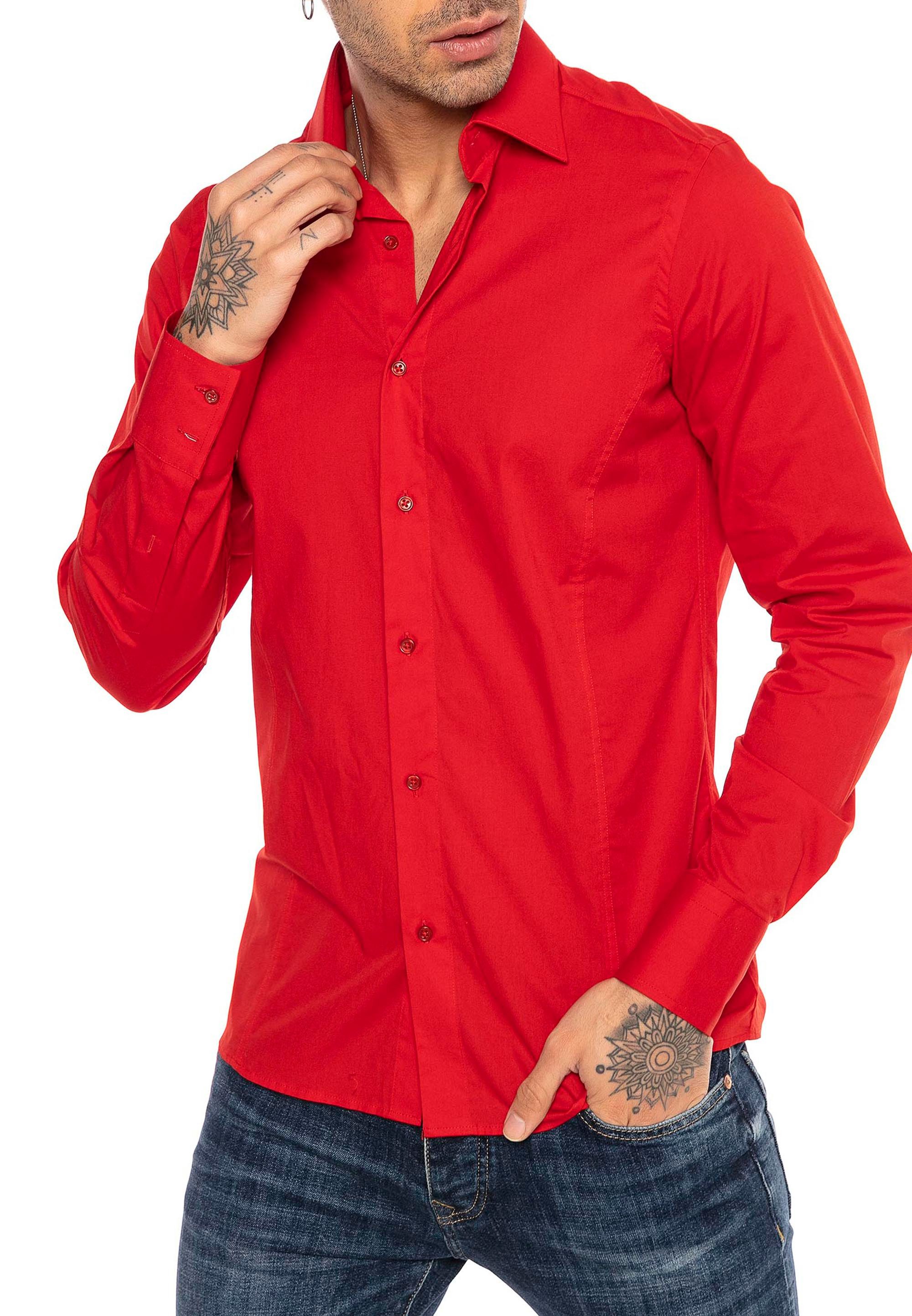 RedBridge Langarmhemd in Slim Fit – günstig online kaufen