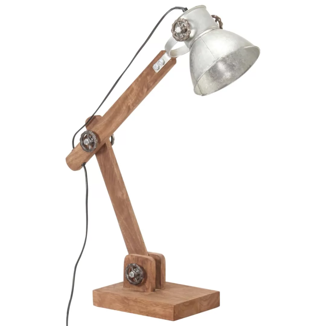 Schreibtischlampe Industriestil Silbern Rund 58x18x90 Cm E27 günstig online kaufen