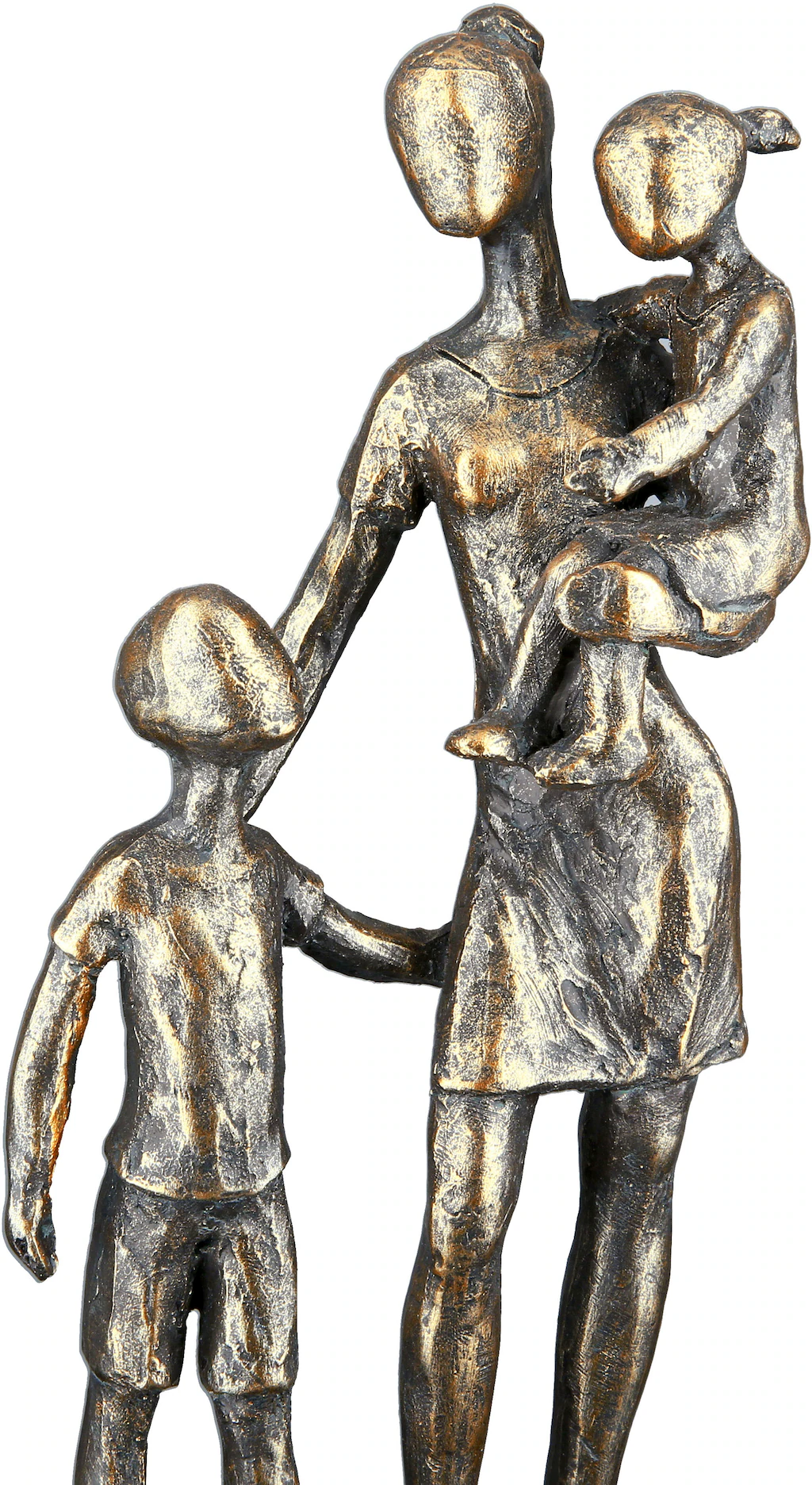 Casablanca by Gilde Dekofigur "Skulptur Mutter mit Kindern, bronzefarben", günstig online kaufen