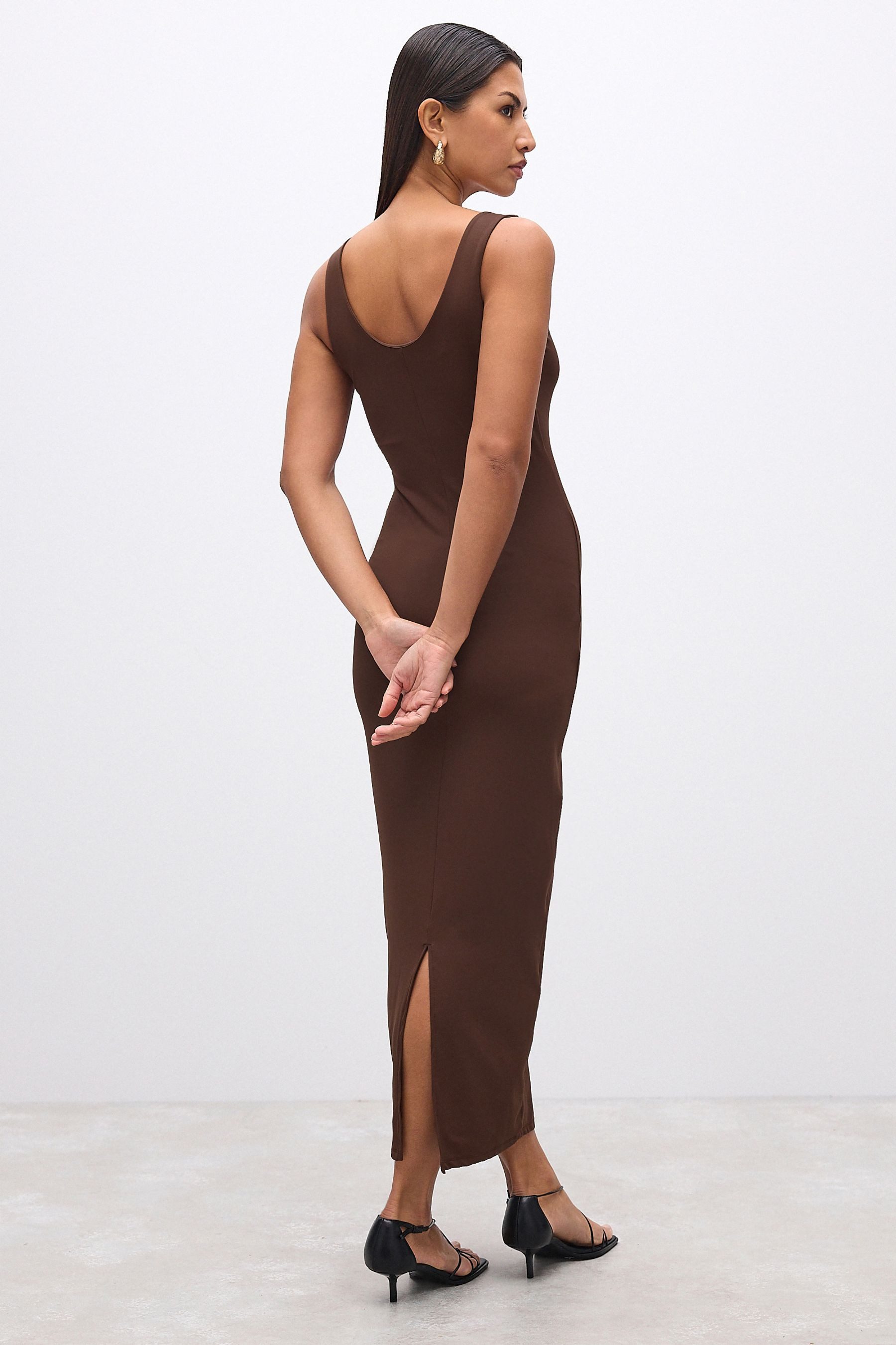 Next Midikleid Ärmelloses Bodycon-Midikleid aus weichem günstig online kaufen