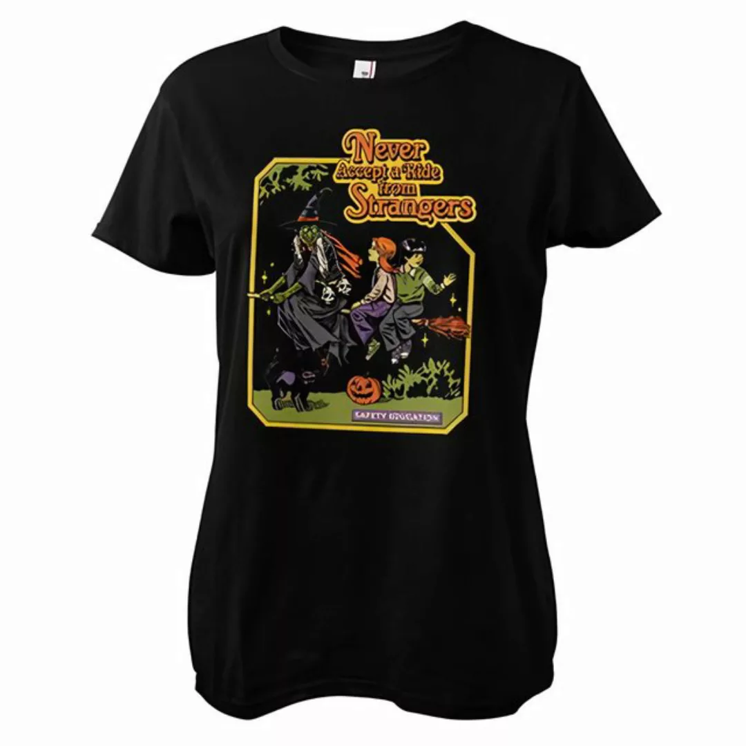 Steven Rhodes T-Shirt Never Accept A Ride From Strangers Girly Tee günstig online kaufen
