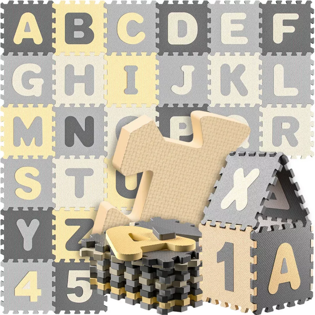 Puzzlematte 86-tlg. Grau günstig online kaufen