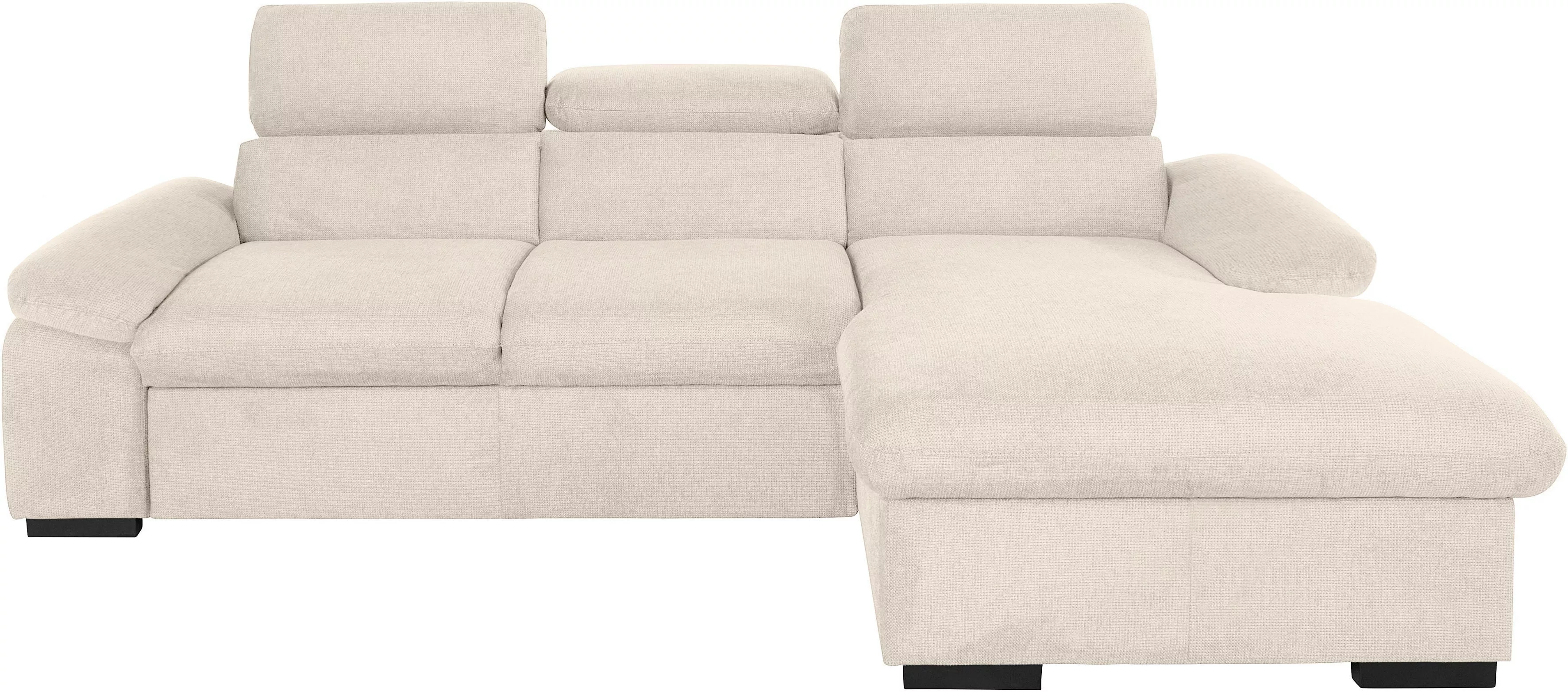 COTTA Ecksofa »Lola L-Form«, (Set, mit Hocker), mit Hocker & Kopfteilfunkti günstig online kaufen