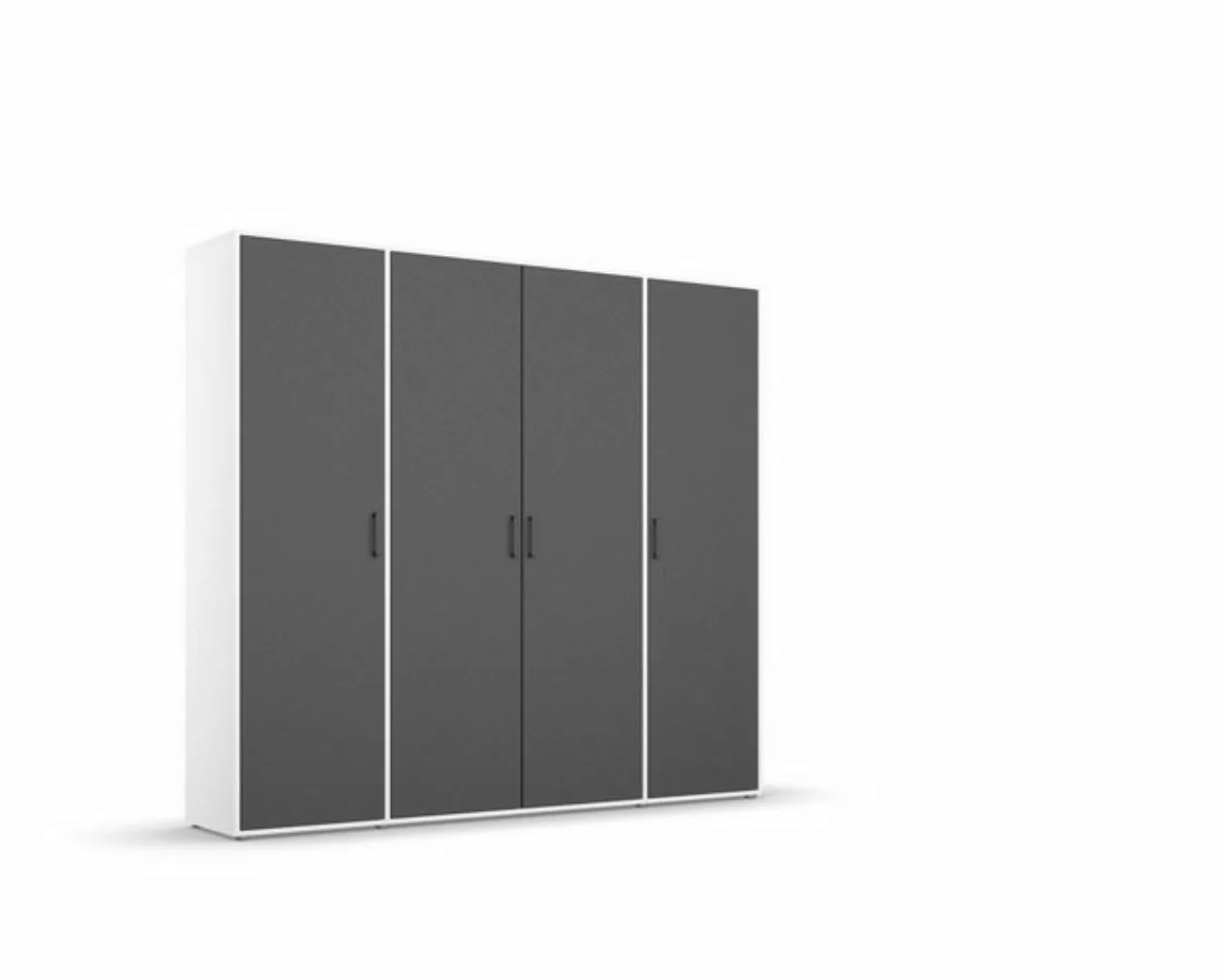 freiraum Drehtürenschrank Voyager 7 Böden, 1 Stange, grau metallic / weiß - günstig online kaufen