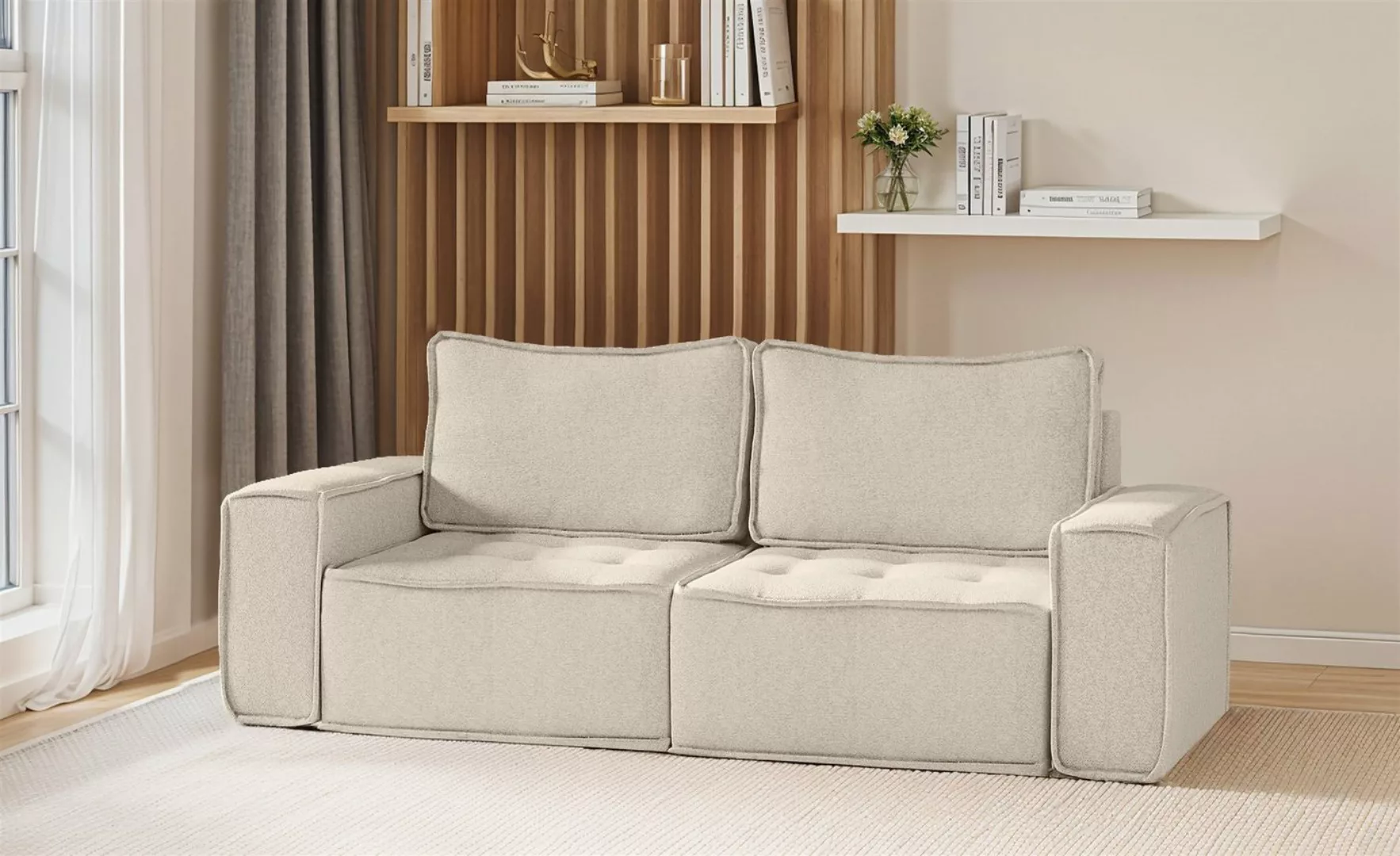 Fun Möbel Sofa Modulsofa 2-teilig SANDE 2-Sitzer in Stoff, Alle Module zu S günstig online kaufen