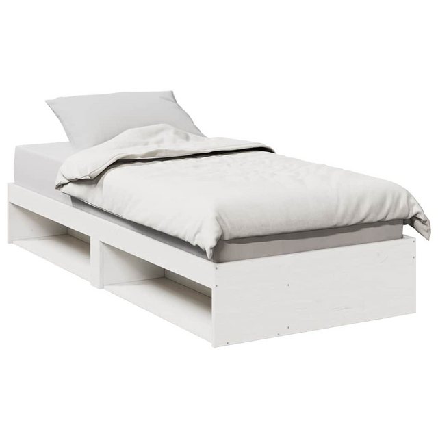 vidaXL Bett, Tagesbett ohne Matratze Weiß 90x190 cm Massivholz Kiefer günstig online kaufen