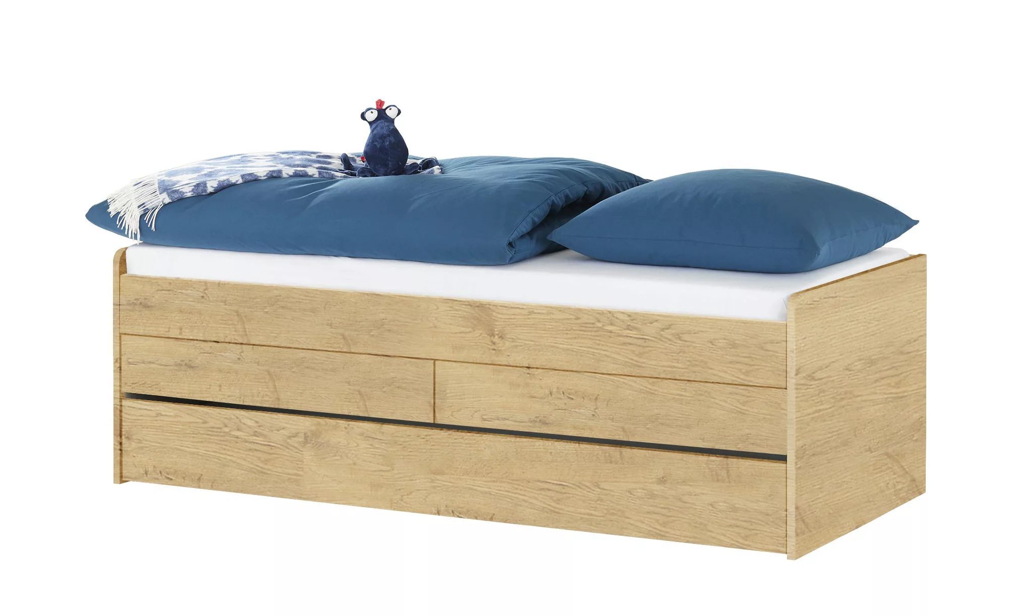 Duobett mit Stauraum  Grow Up - holzfarben - 127 cm - 66 cm - Betten > Bett günstig online kaufen