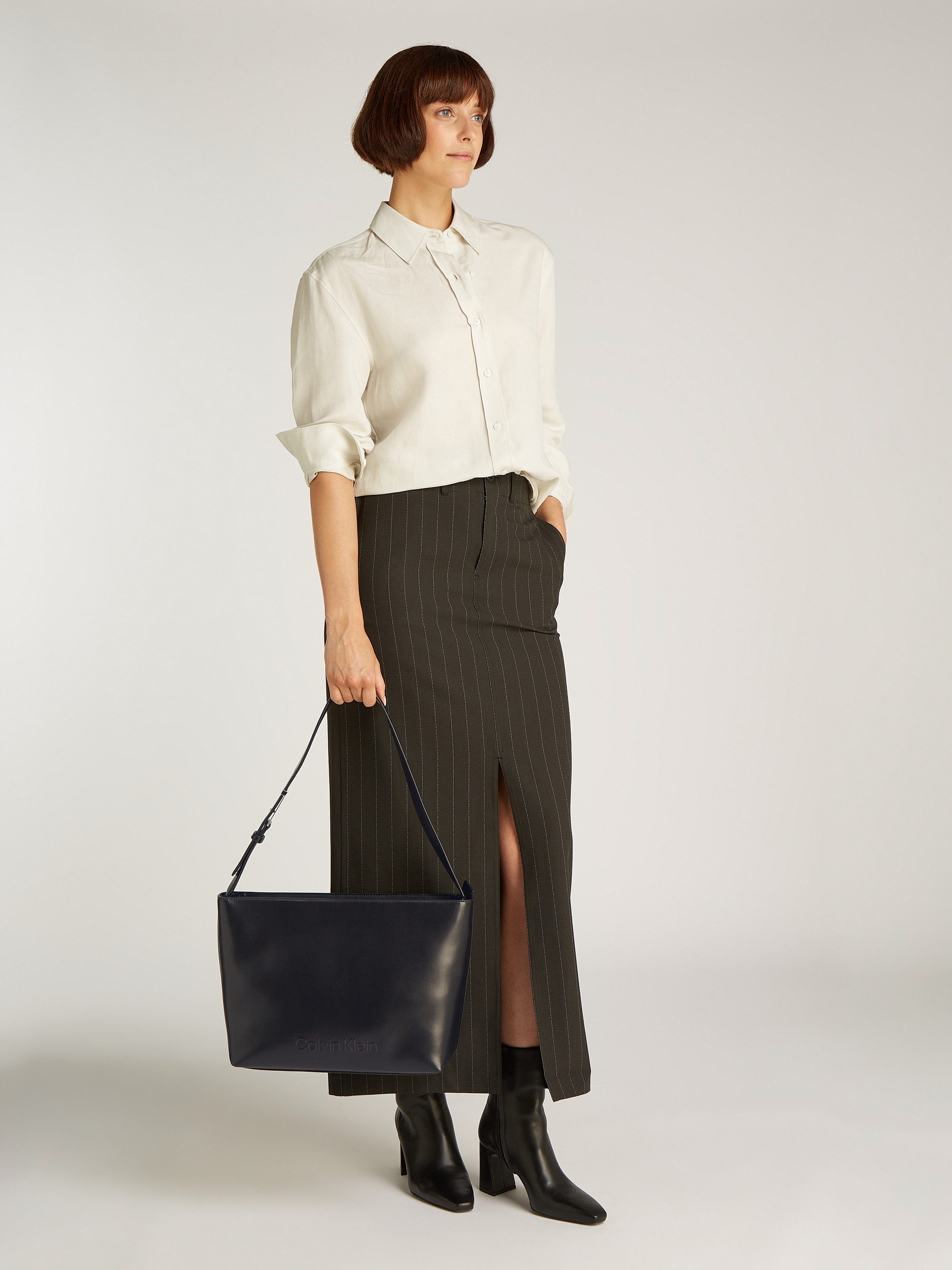 Calvin Klein Shopper "EMBOSSED LOGO MEDIUM SHOPPER", große Umhängetasche, S günstig online kaufen