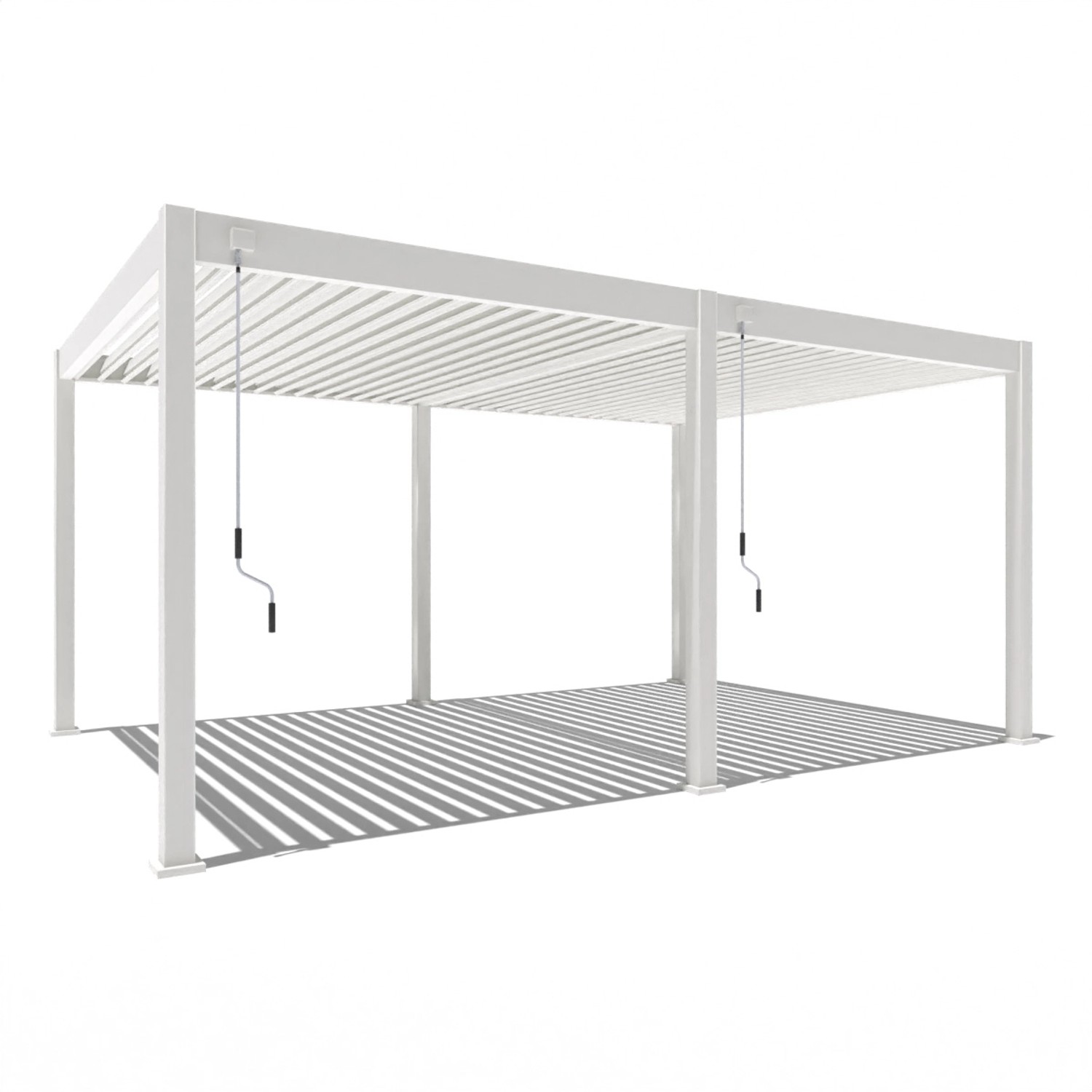 Weide Deluxe Aluminium Pavillon 3,6 x 5,3 M Weiß Pergola Freistehend günstig online kaufen