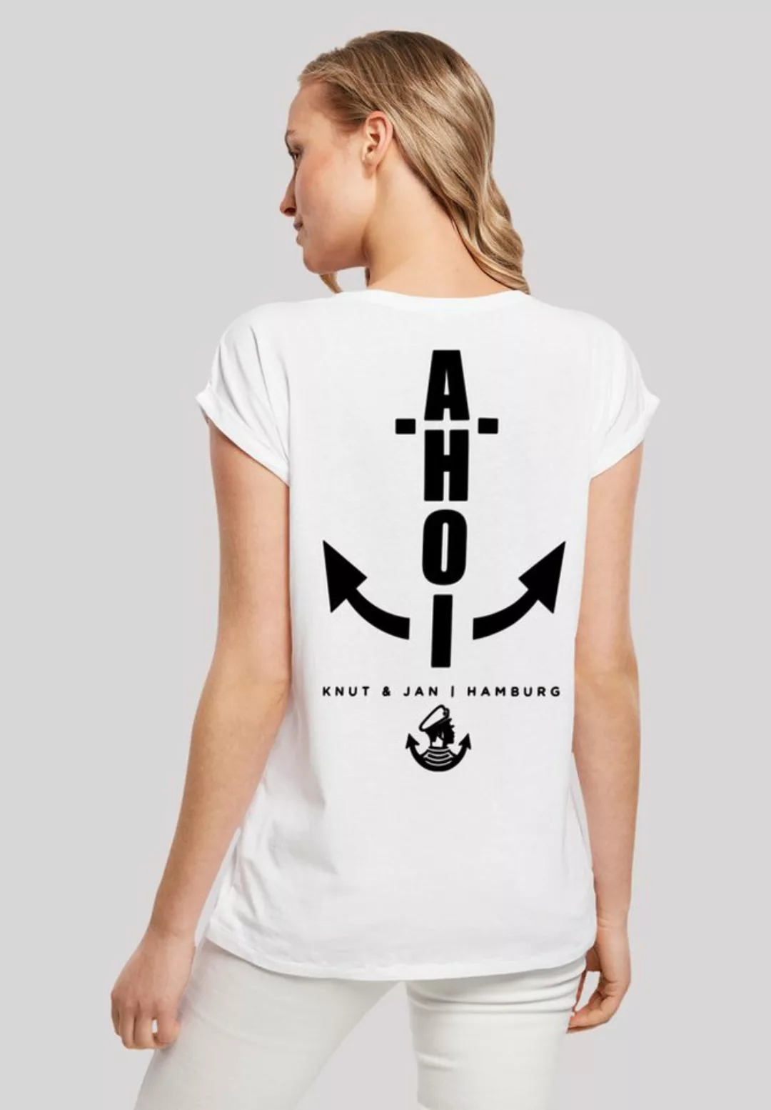 F4NT4STIC T-Shirt Seglerfahnen Knut & Jan Hamburg Print günstig online kaufen