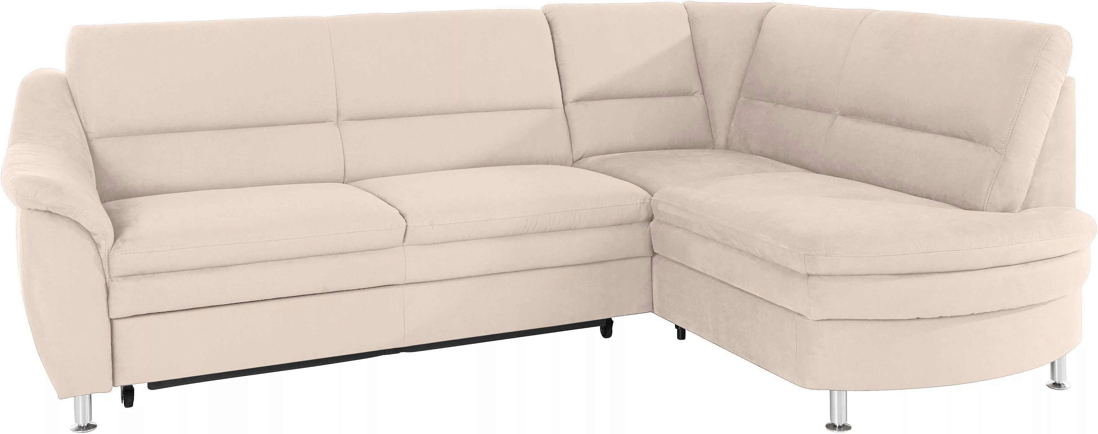 Places of Style Ecksofa »Cardoso L-Form«, Federkern, wahlweise mit Bett, Sc günstig online kaufen
