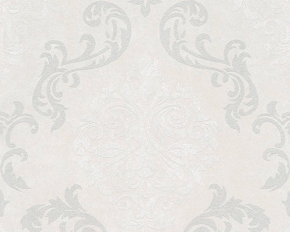 Livingwalls Tapete Barockmuster Schwarz Silber und Grau 53 cm x 10,05 m AS- günstig online kaufen