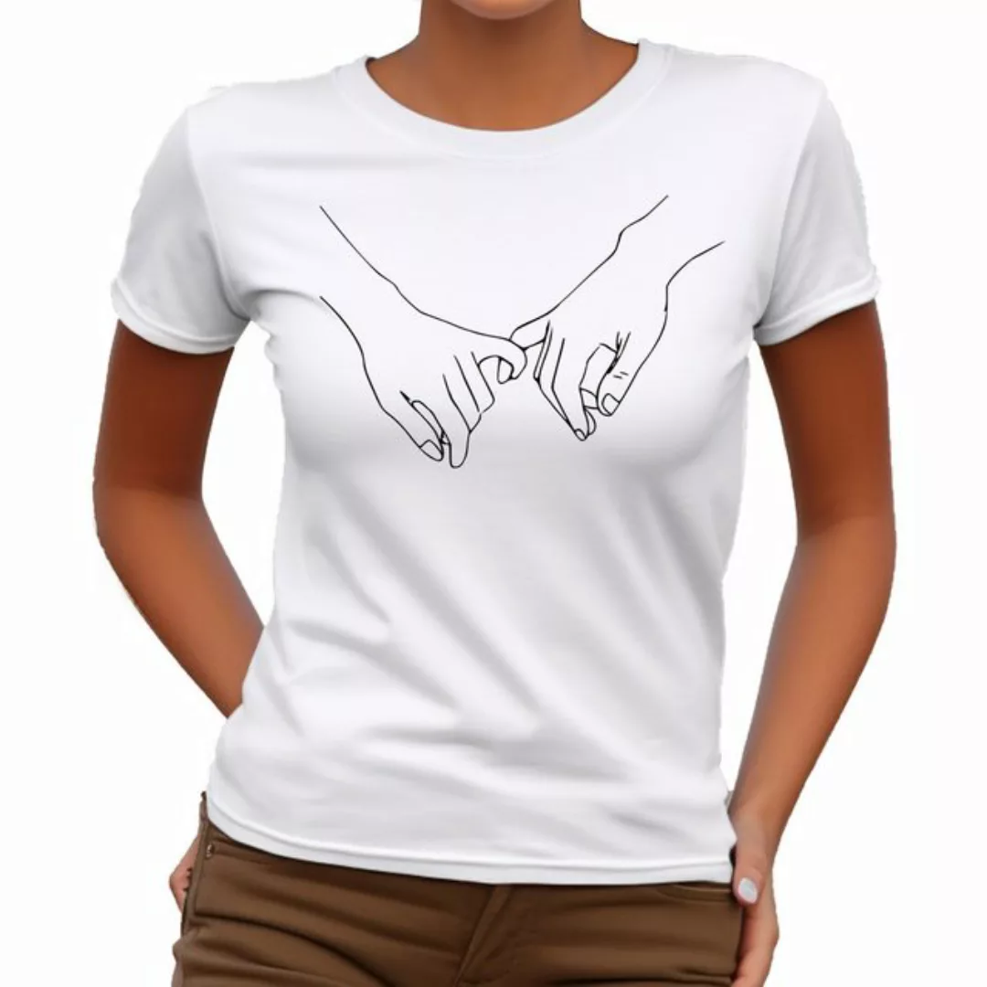 Banco T-Shirt Damen Love Paar Beziehung Infinity hochwertiger Druck, Größen günstig online kaufen