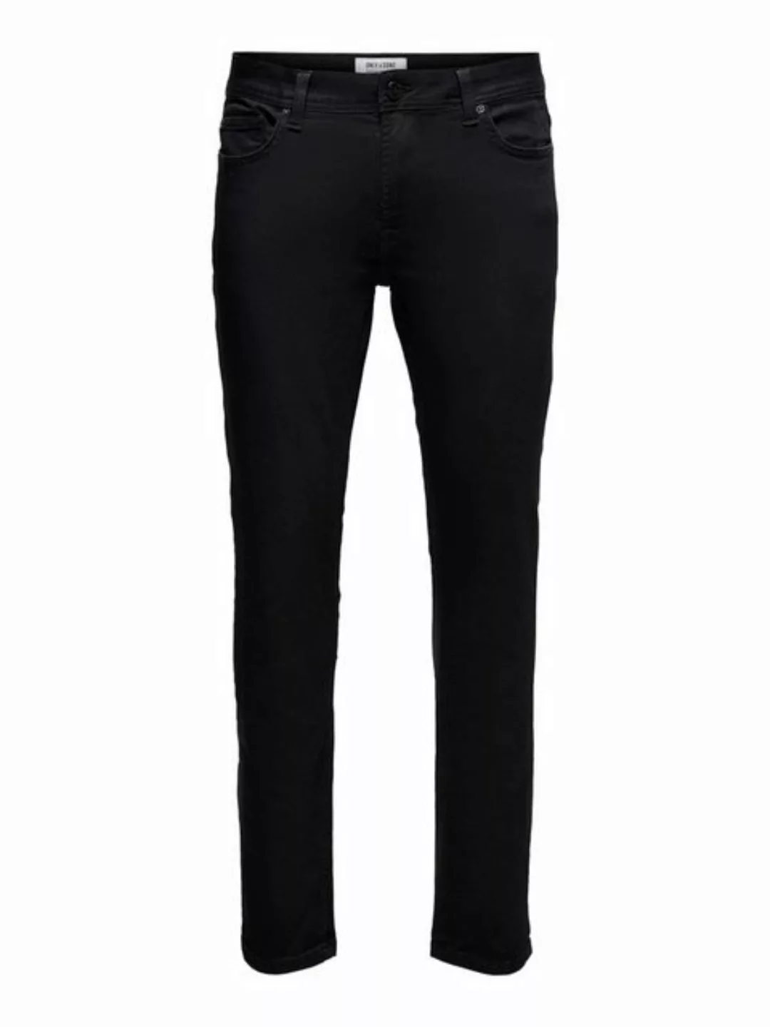 Only & Sons Herren Jeans ONSLOOM PK 1418 - Slim Fit - Schwarz - Black Denim günstig online kaufen
